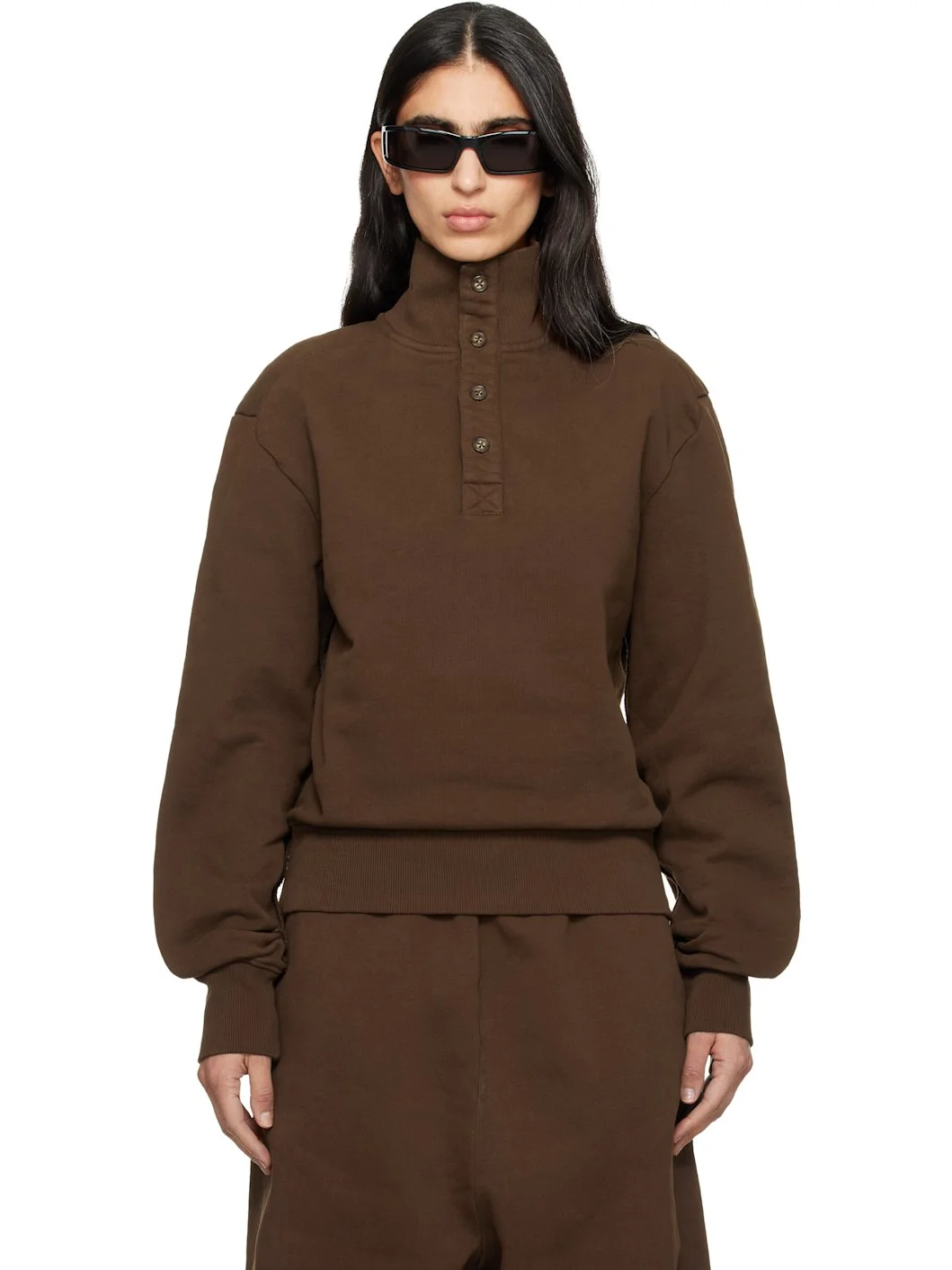 Brown Port Pullover Sweatshirt - 1