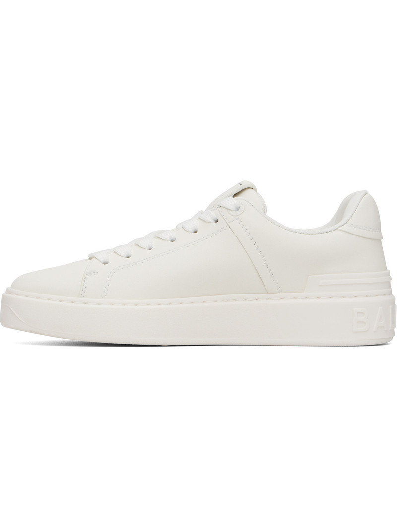 Balmain White B-Court Sneakers outlook