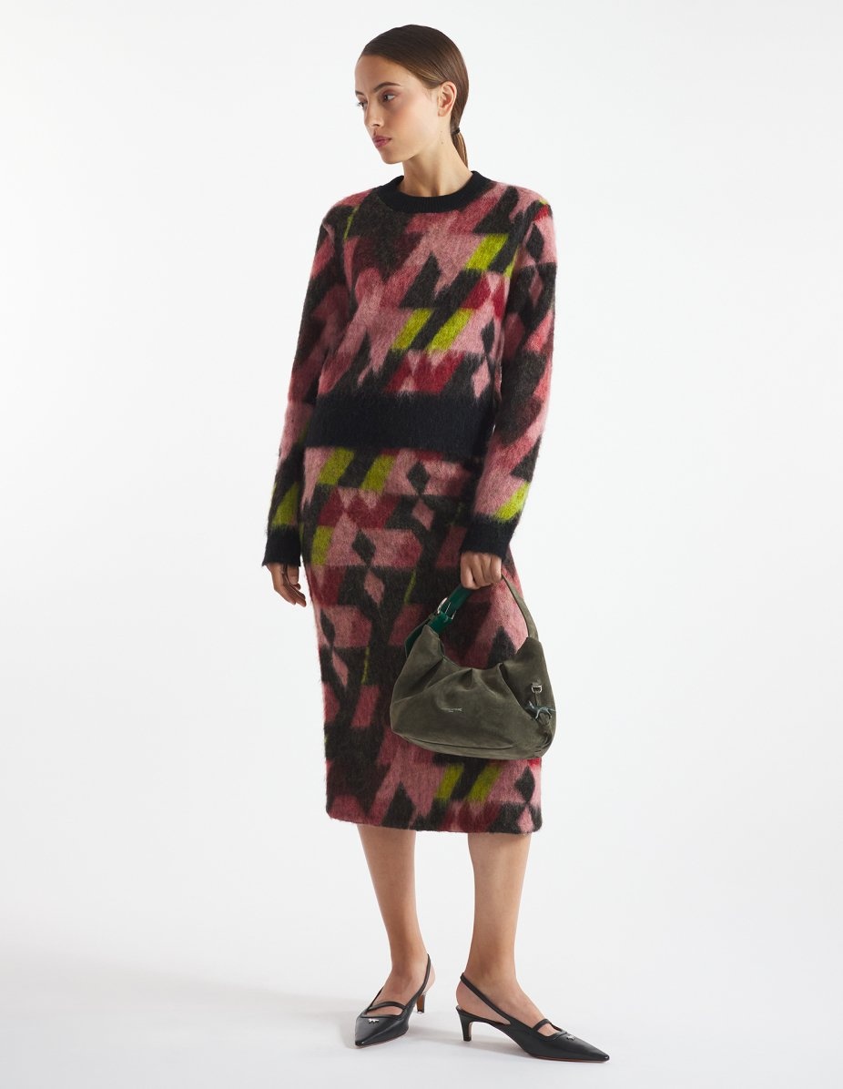 GRAPHIC MOHAIR JACQUARD JUMPER - 2