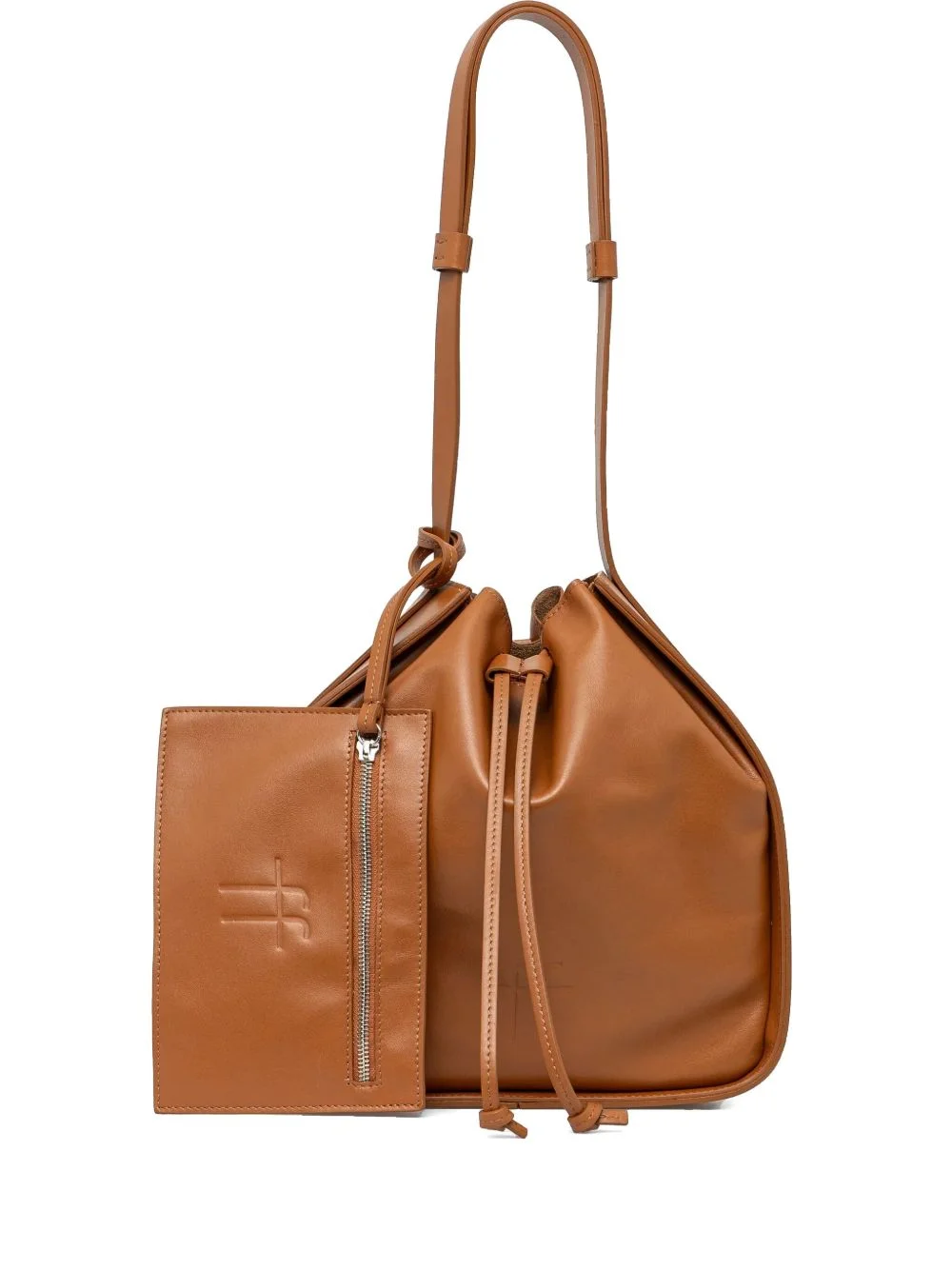 leather bucket bag - 1