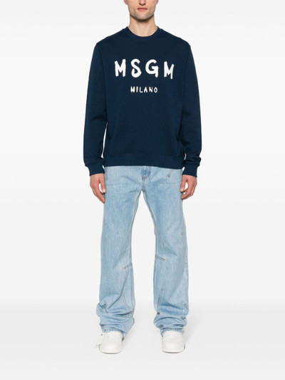MSGM logo-print sweatshirt outlook
