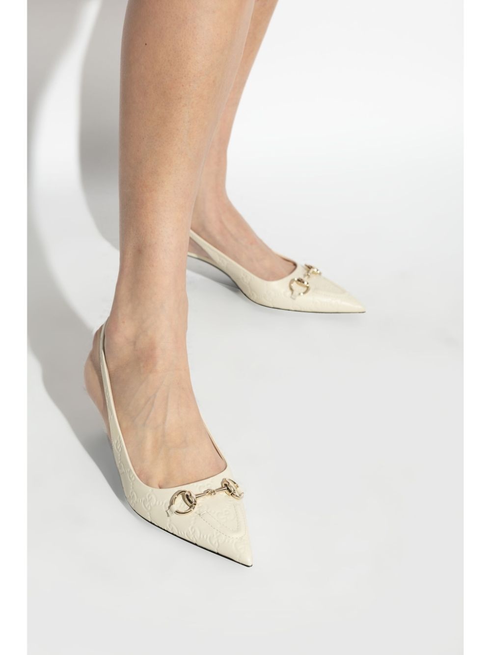 45mm Horsebit slingback pumps - 2