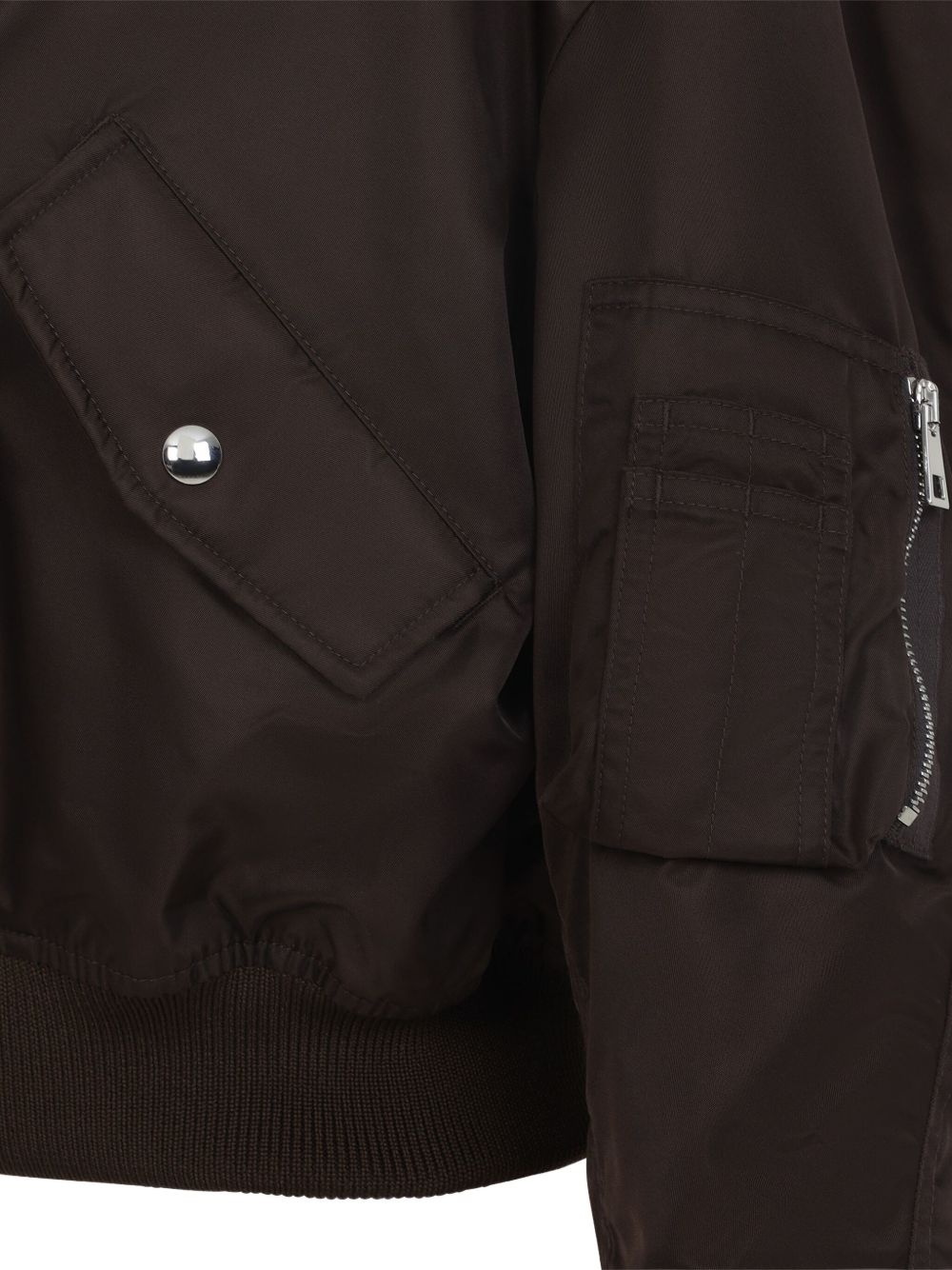 zip-fastening bomber jacket - 4