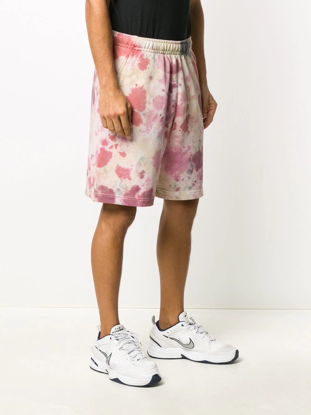 tie-dye print track short - 3