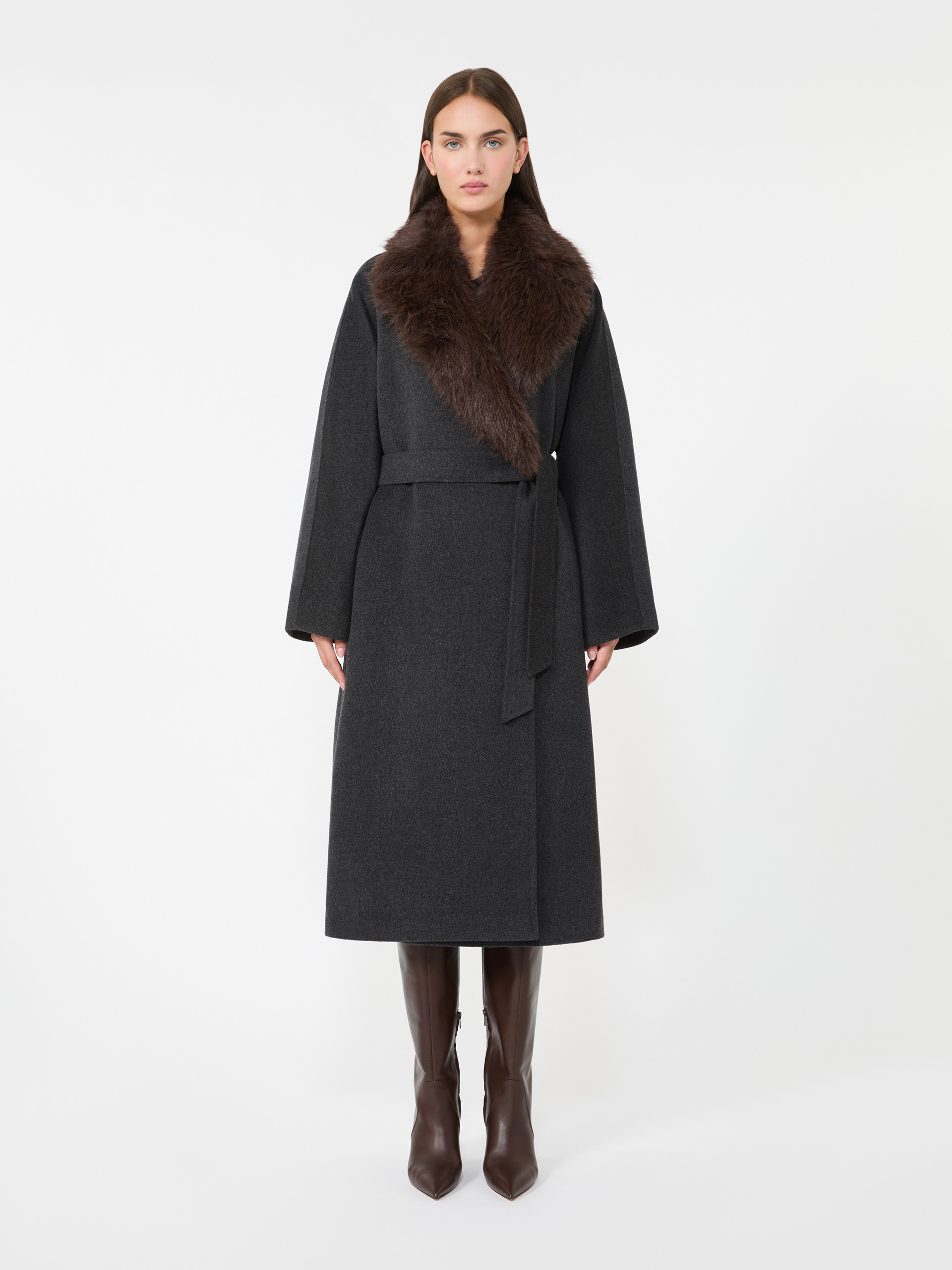CACIO1234 Wool wrap coat - 3