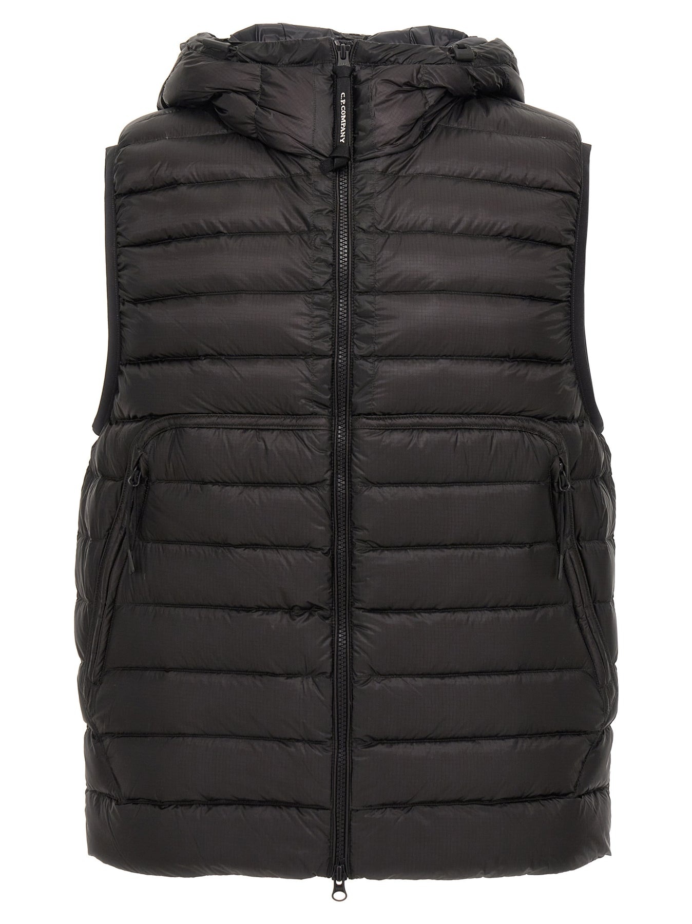 Cp company gilet black best sale