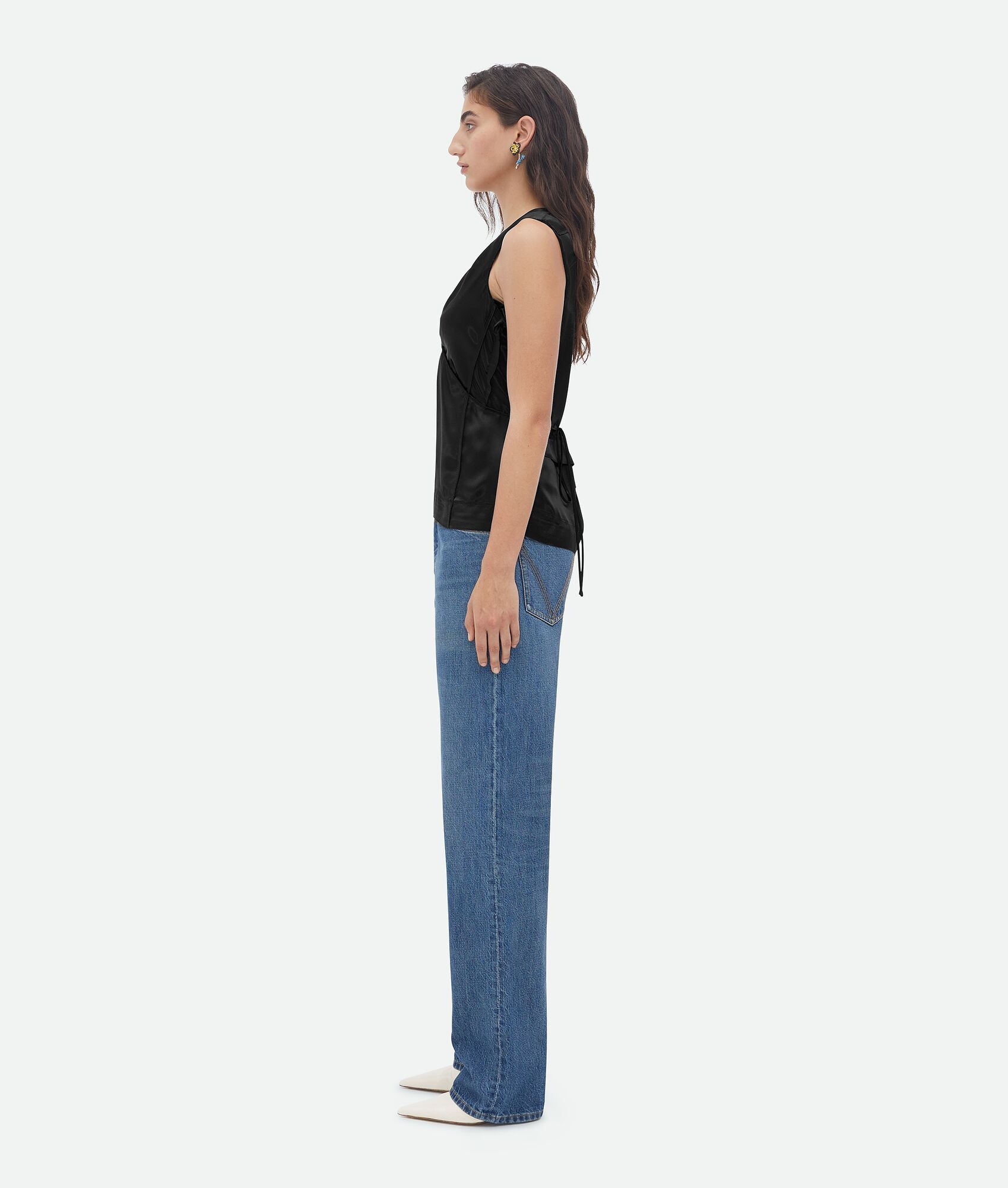 fluid satin top - 2
