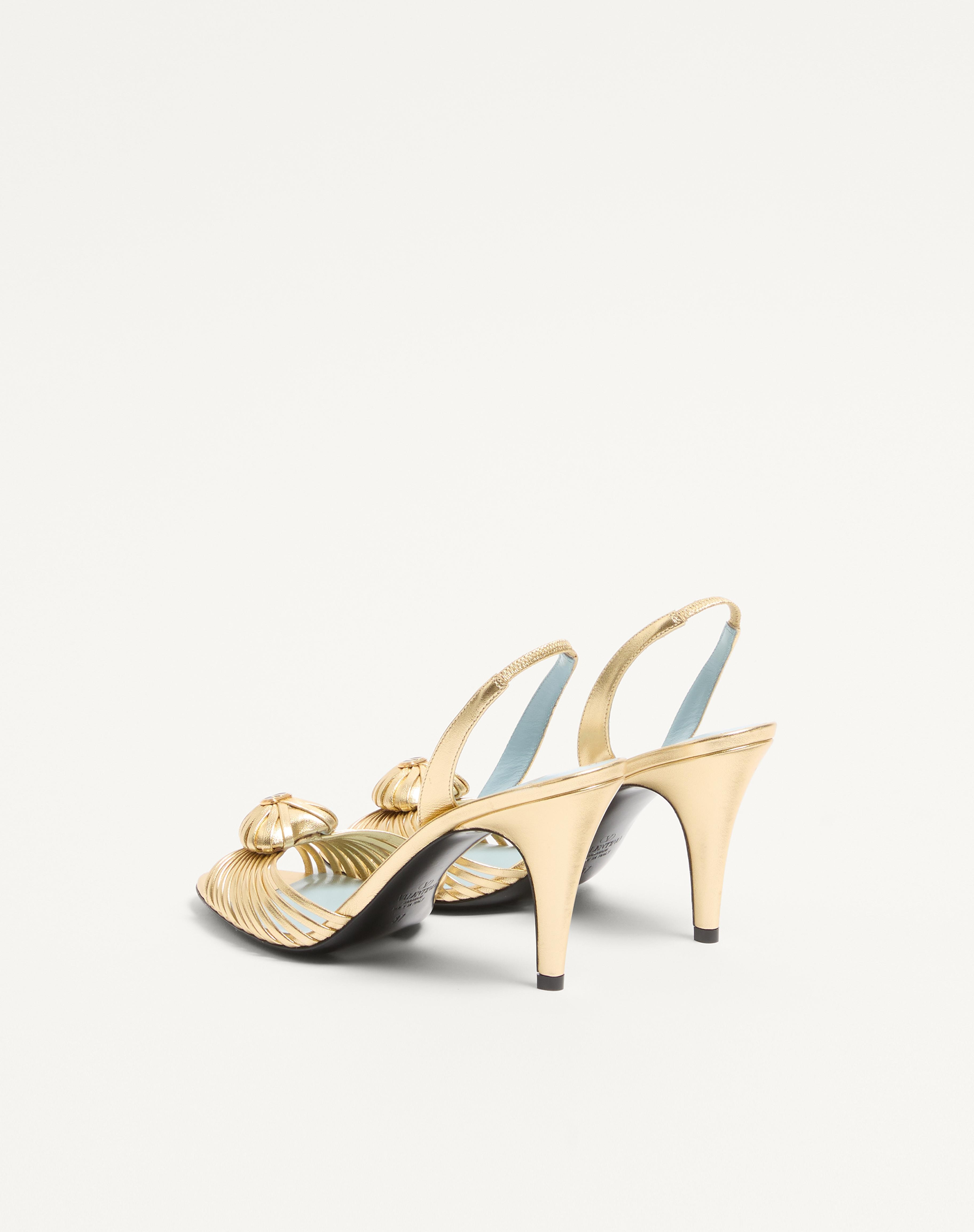ROYAL SANDAL IN LAMINATED NAPPA 85MM - 5