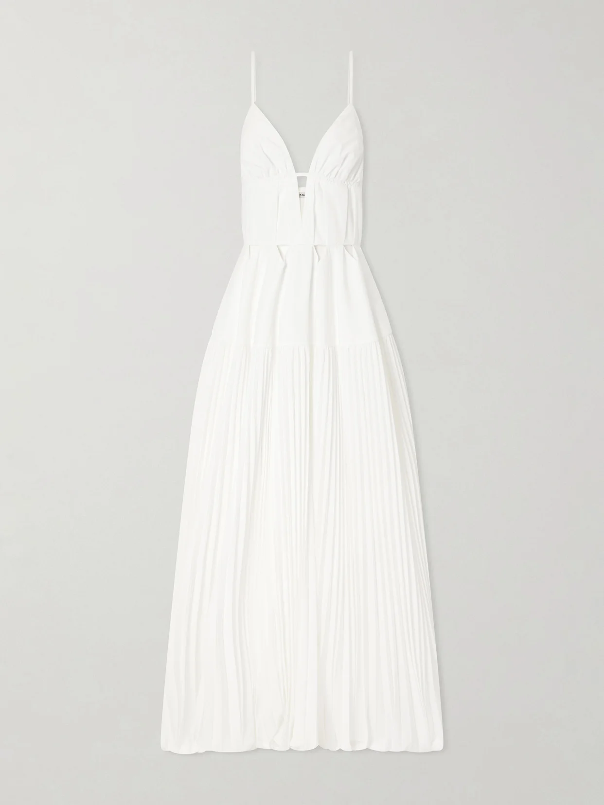 Selene Cut-out Pleated Poplin Maxi Dress - 1