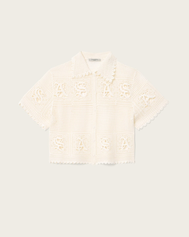 KYRA CROCHET CROPPED POLO 1