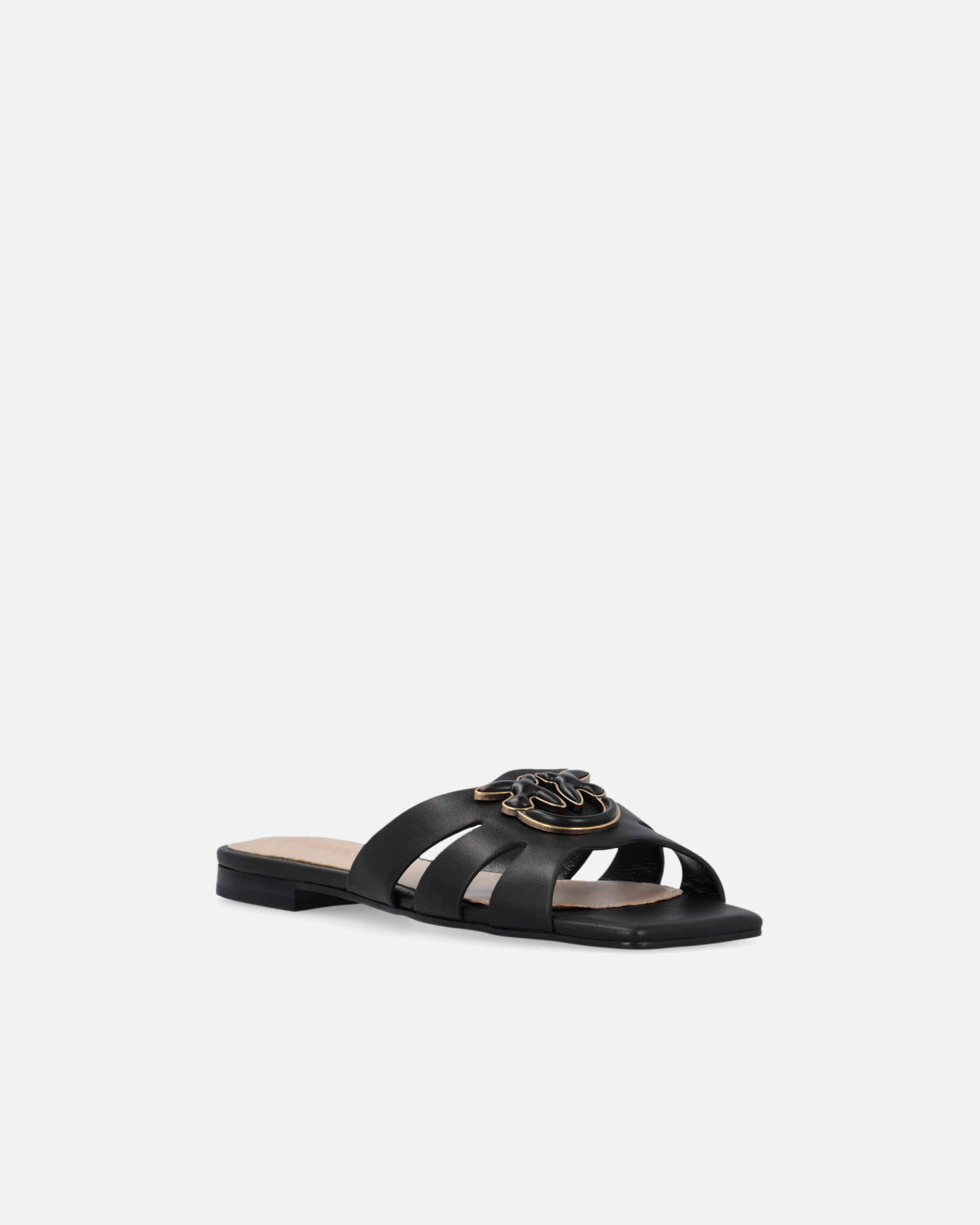 NAPPA LEATHER SLIP-ONS WITH BIRD LOGO - 2