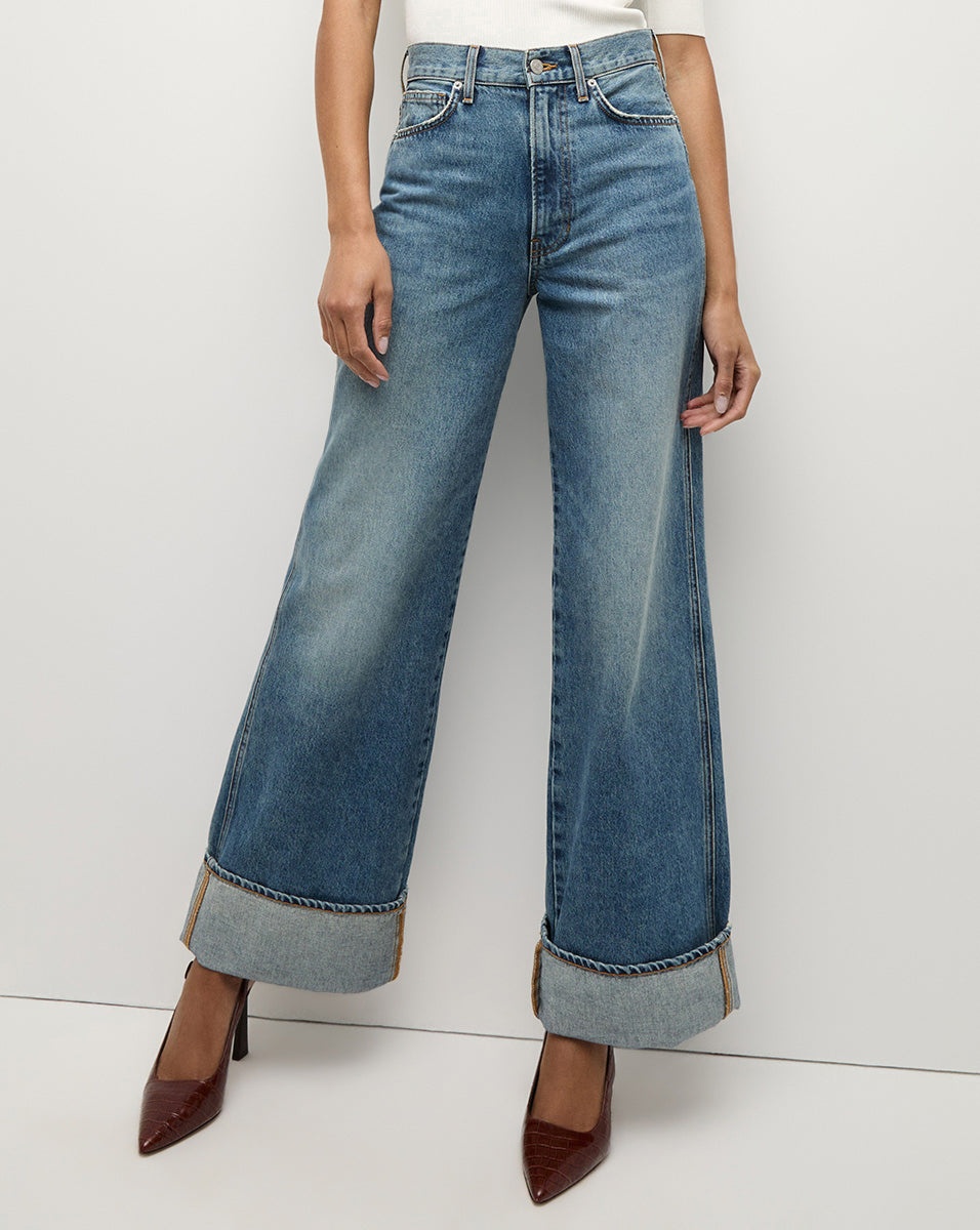 TAYLOR CUFFED WIDE-LEG JEAN - 3
