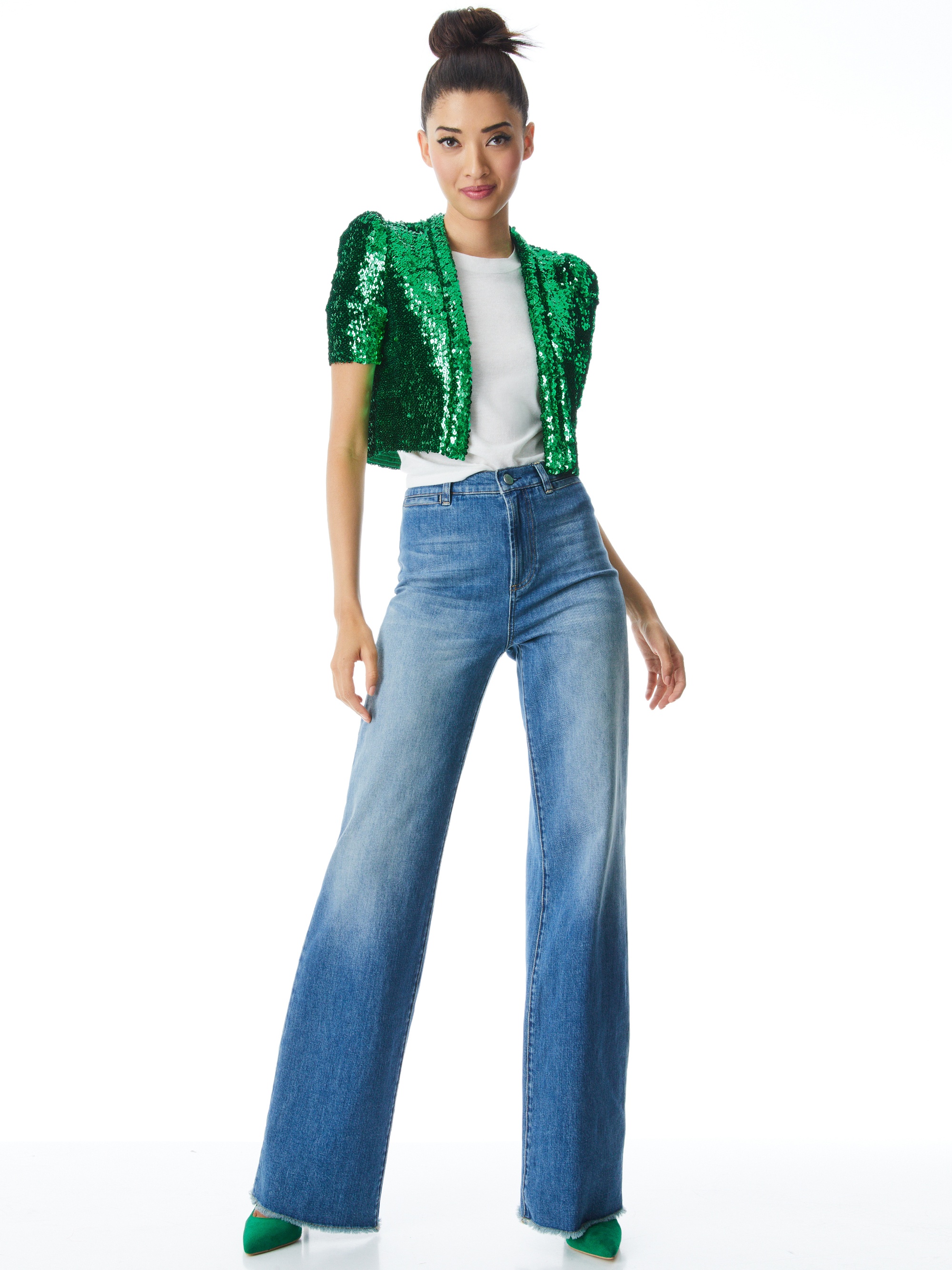 SHERRYL SEQUIN OPEN FRONT CARDIGAN - 3