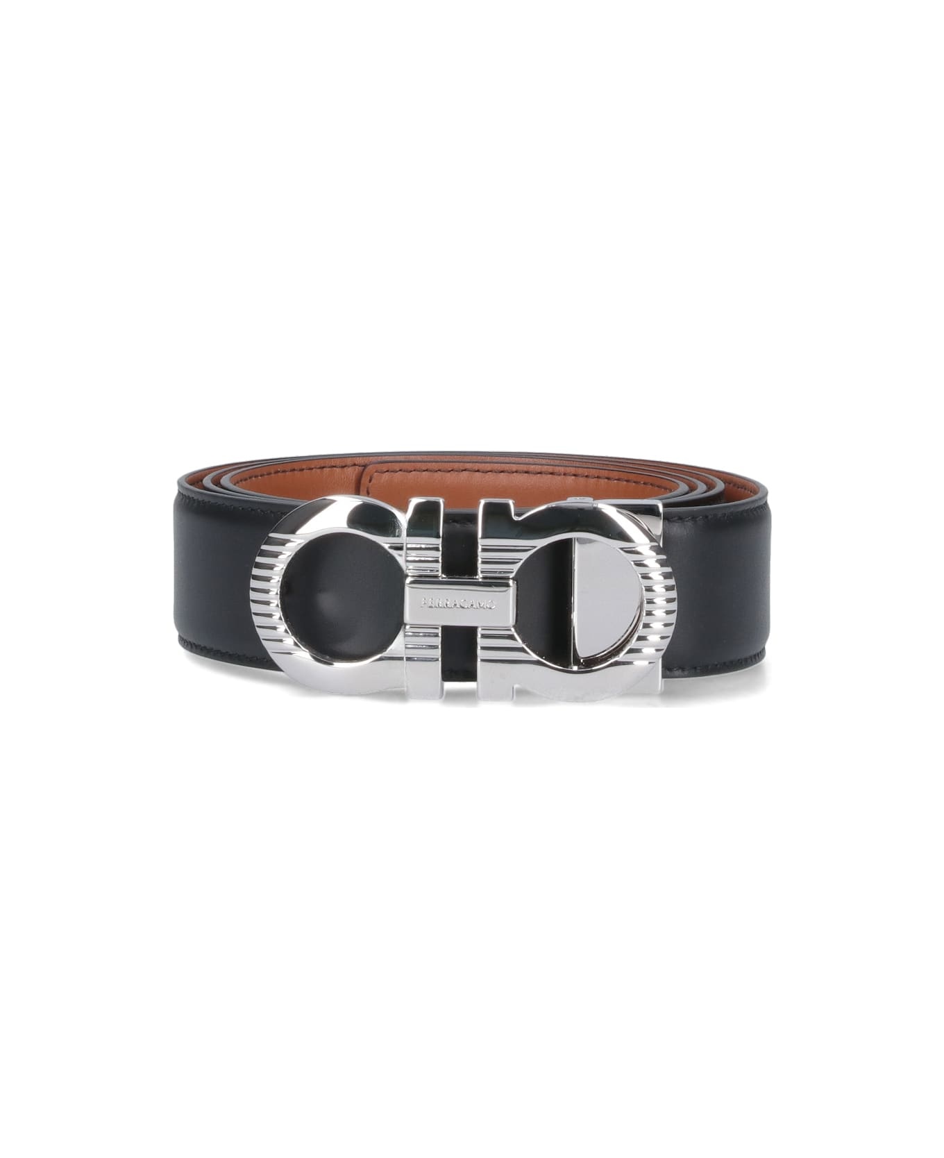 Black Reversible Belt - 1