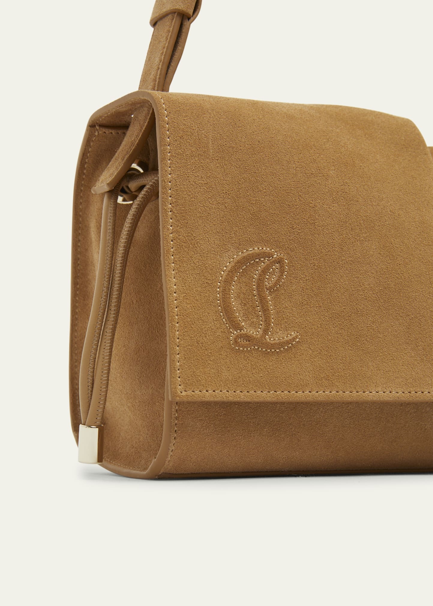 Baggy Small Shoulder Bag in Suede - 4