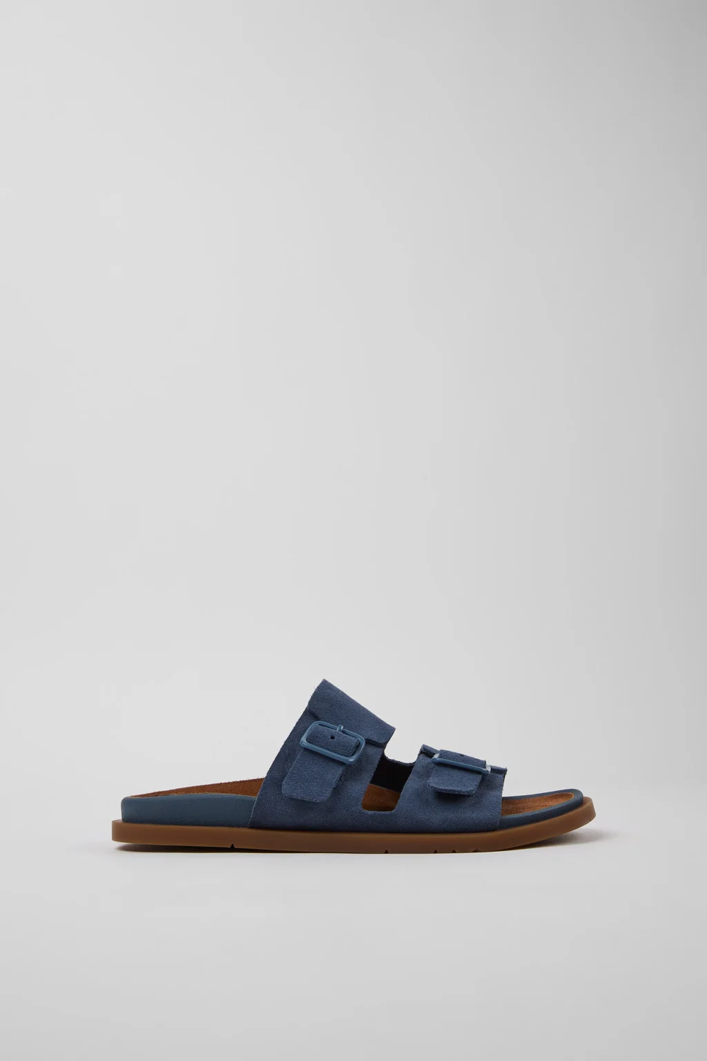 Lluc Sandal Blue Suede Leather Sandals for Women. - 1