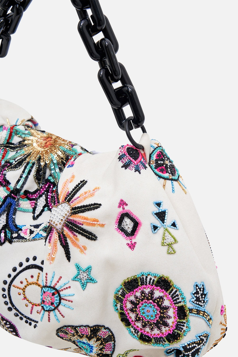 CAMILLA OVERSIZED CLUTCH WITH CHAIN outlook