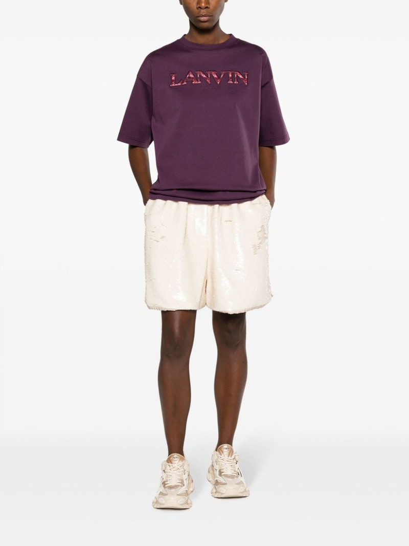Lanvin logo-appliquÃ© cotton T-shirt outlook