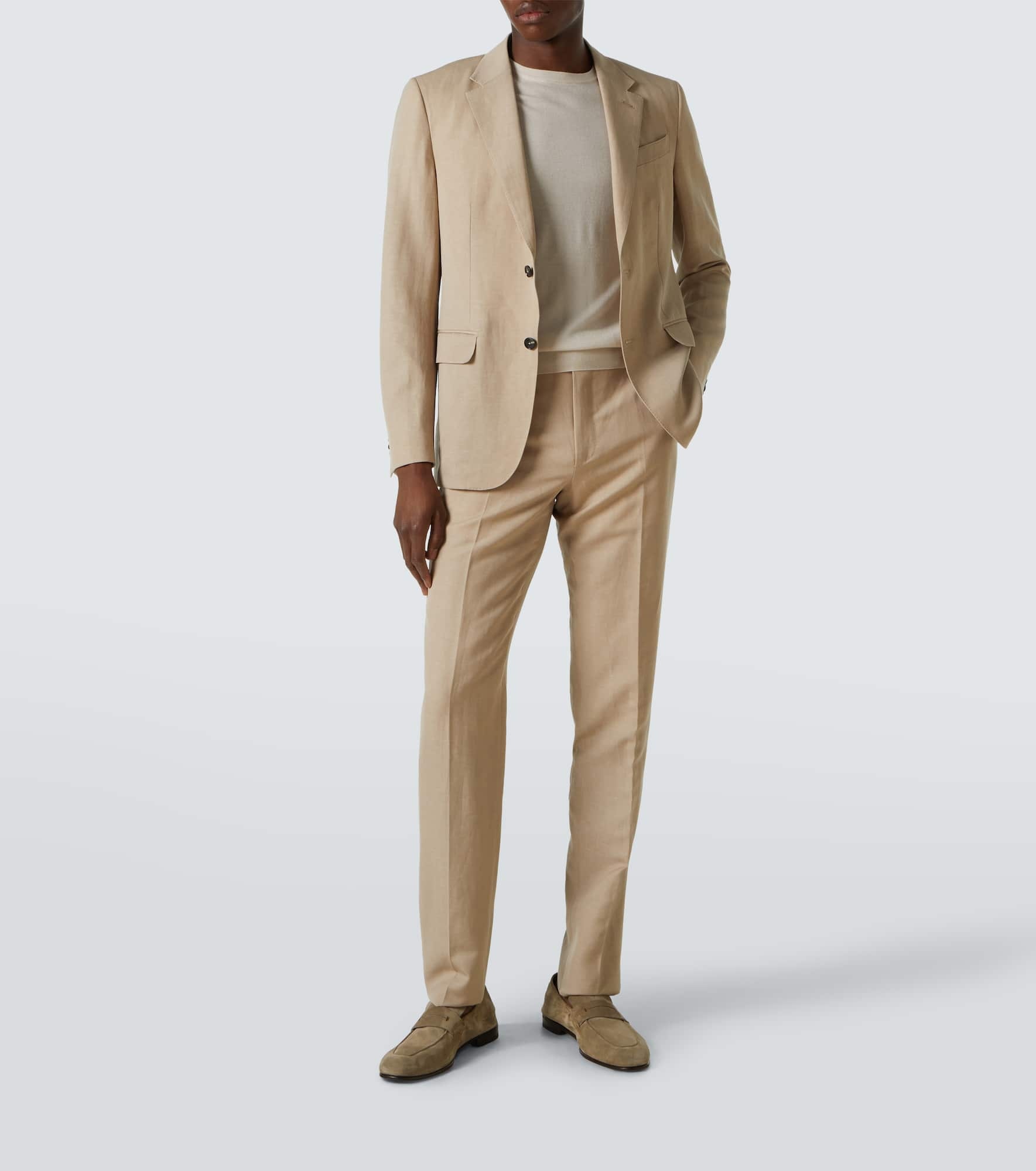 Trofeo wool and linen suit - 2