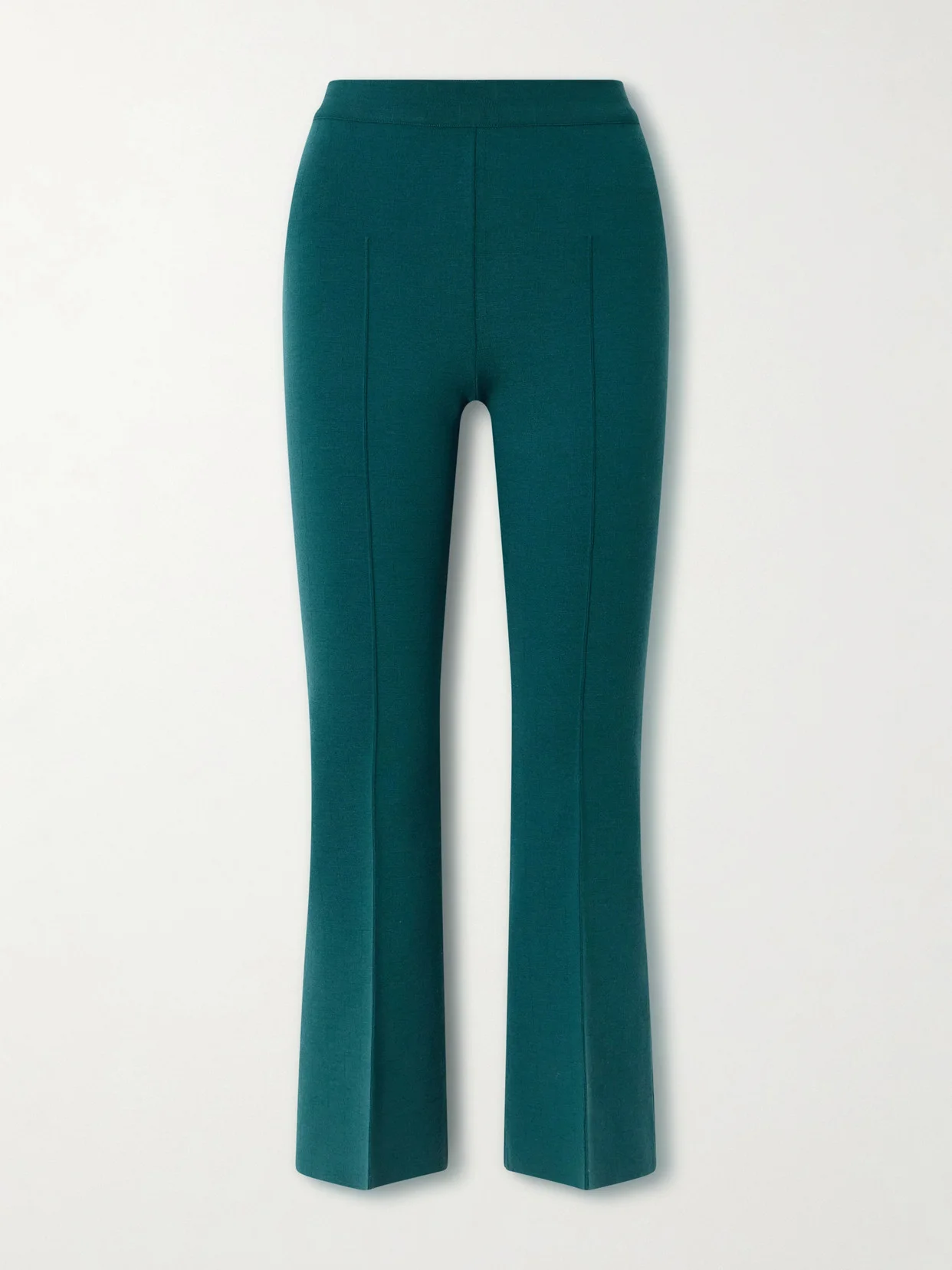 Kick Cropped Wool-blend Flared Pants - 1