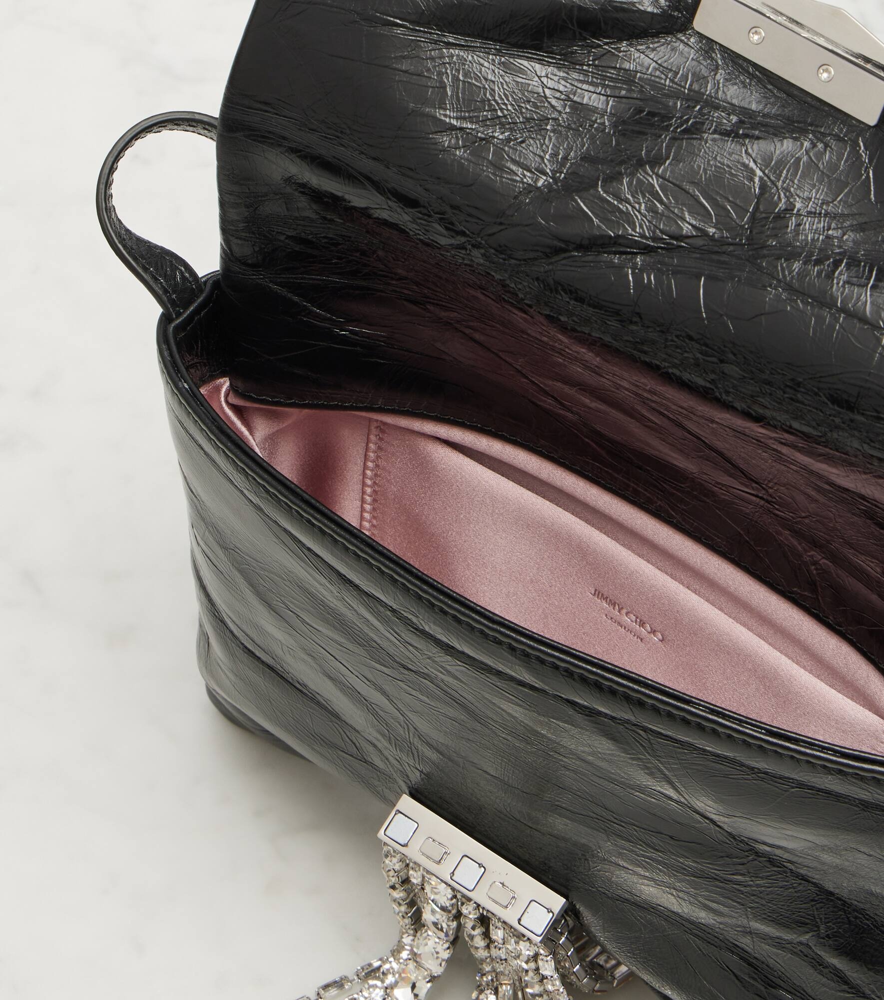 Zandra embellished leather shoulder bag - 3