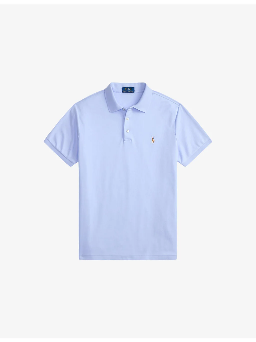Logo-Embroidery Short-Sleeved Cotton Polo Shirt - 1