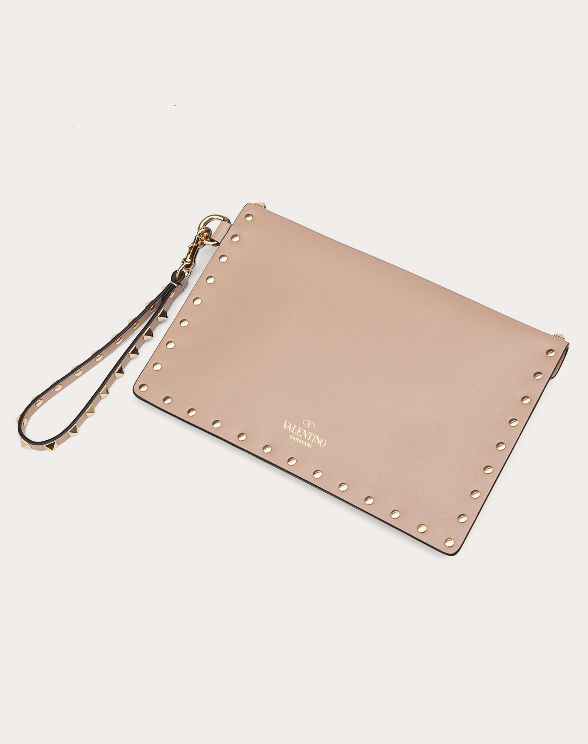 Rockstud Calfskin Pouch - 3