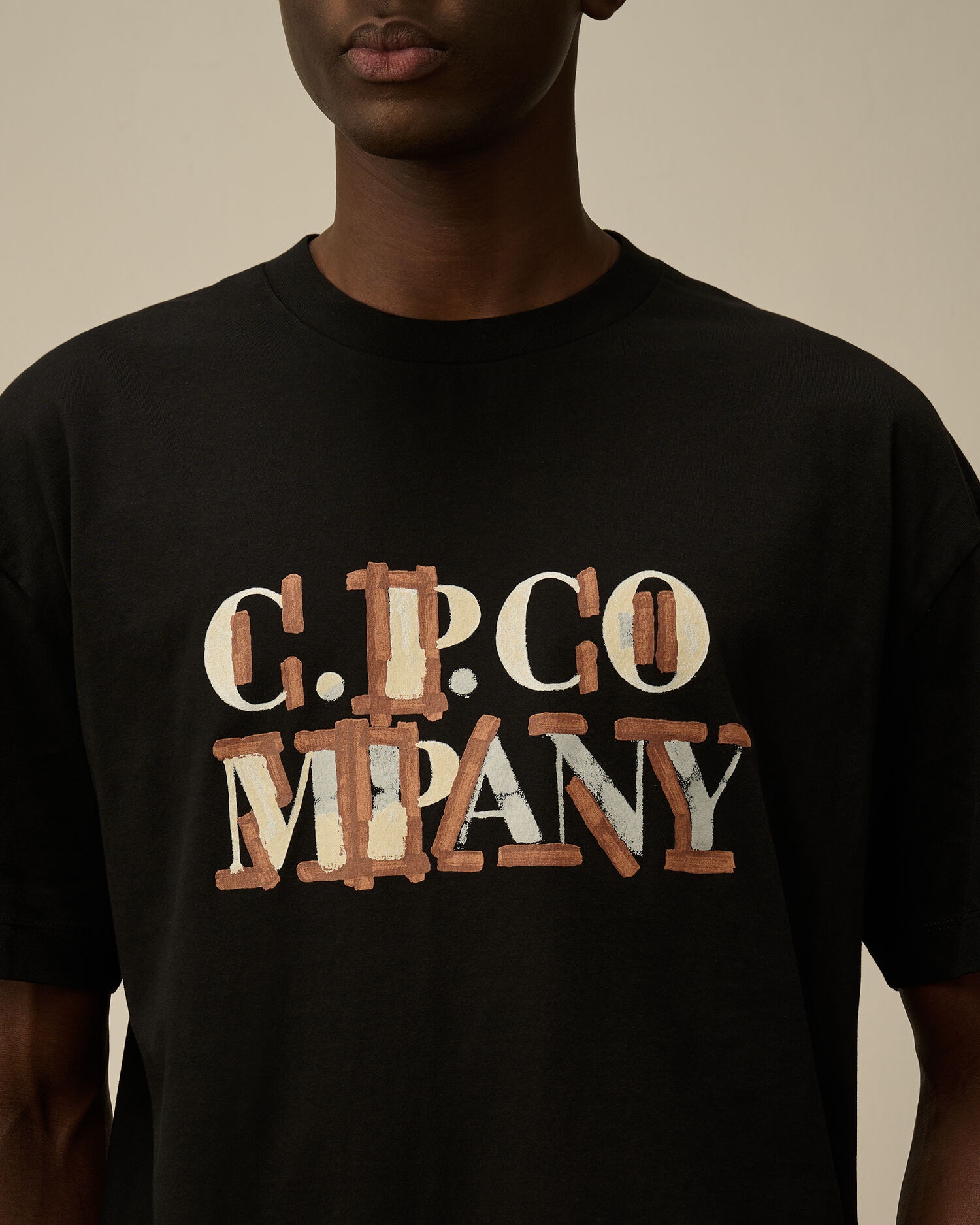 C.P. Company 30/1 Jersey Blurred Logo T-Shirt 関送料込 C.P. Company 30/1 Jersey Blurred Logo T-Shirt | REVERSIBLE