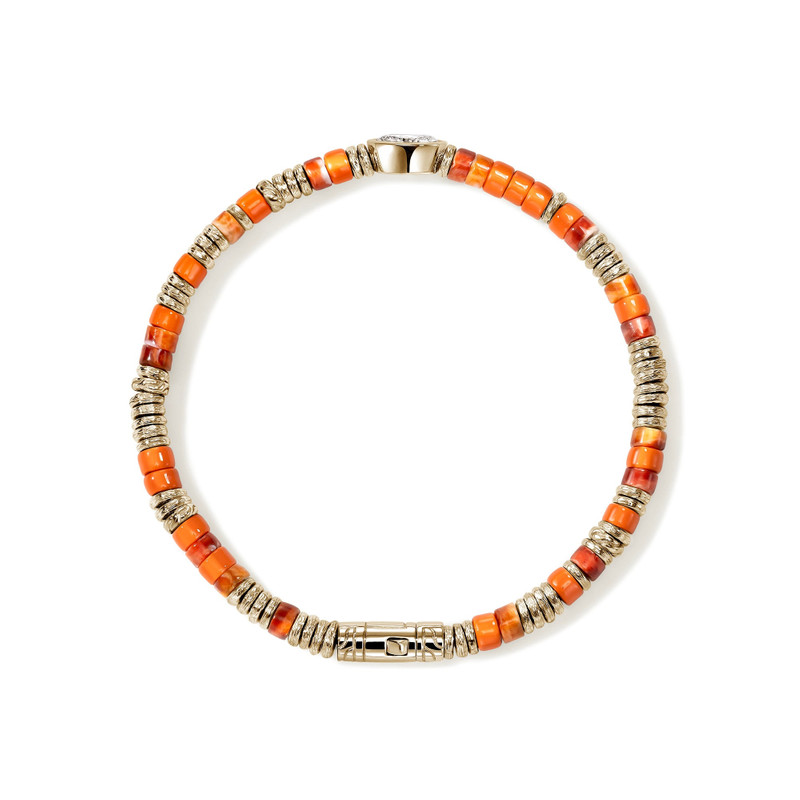 JH Lovestruck™ Heishi Bracelet, Gold, Sterling Silver, Hardstones, Enamel, Diamond, 1.0TCW 4