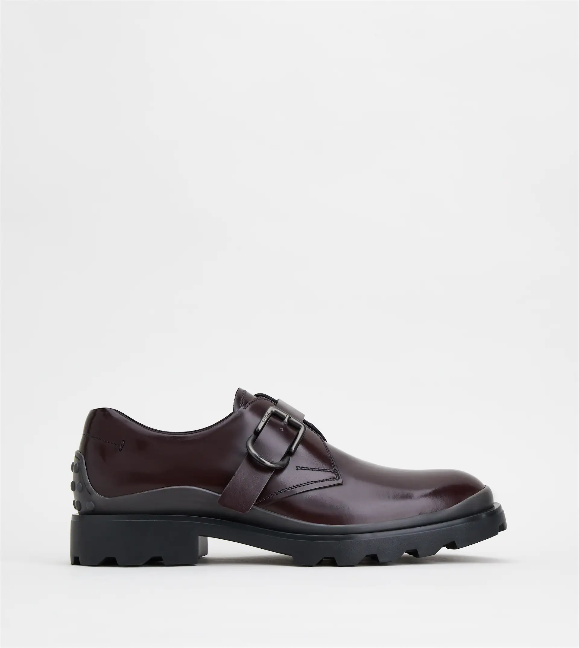 MONKSTRAPS IN LEATHER - BURGUNDY - 1