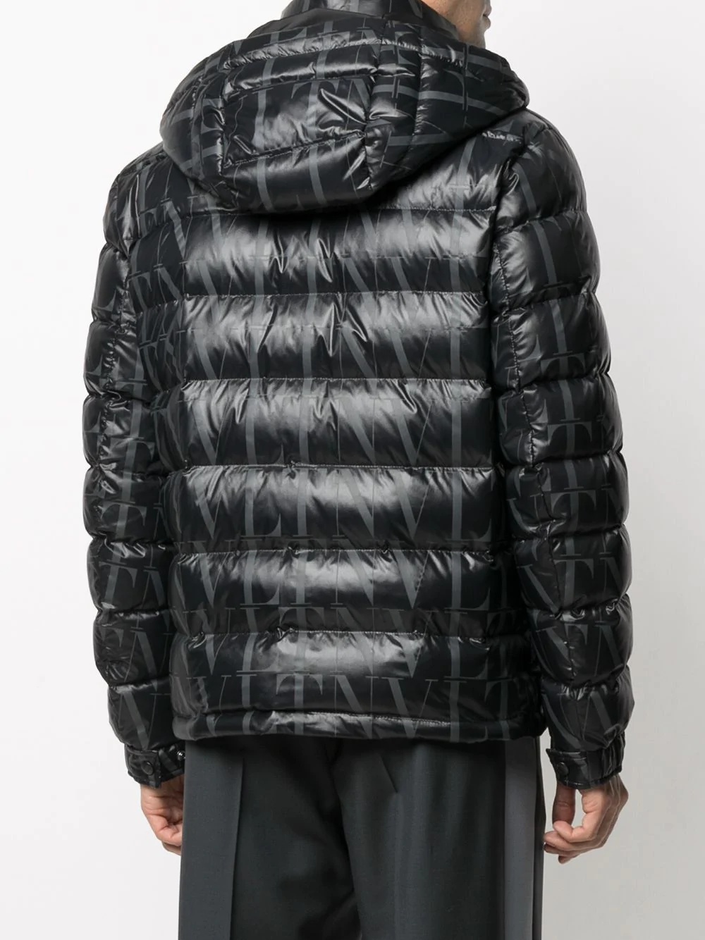 VLTN TIMES print puffer jacket - 4