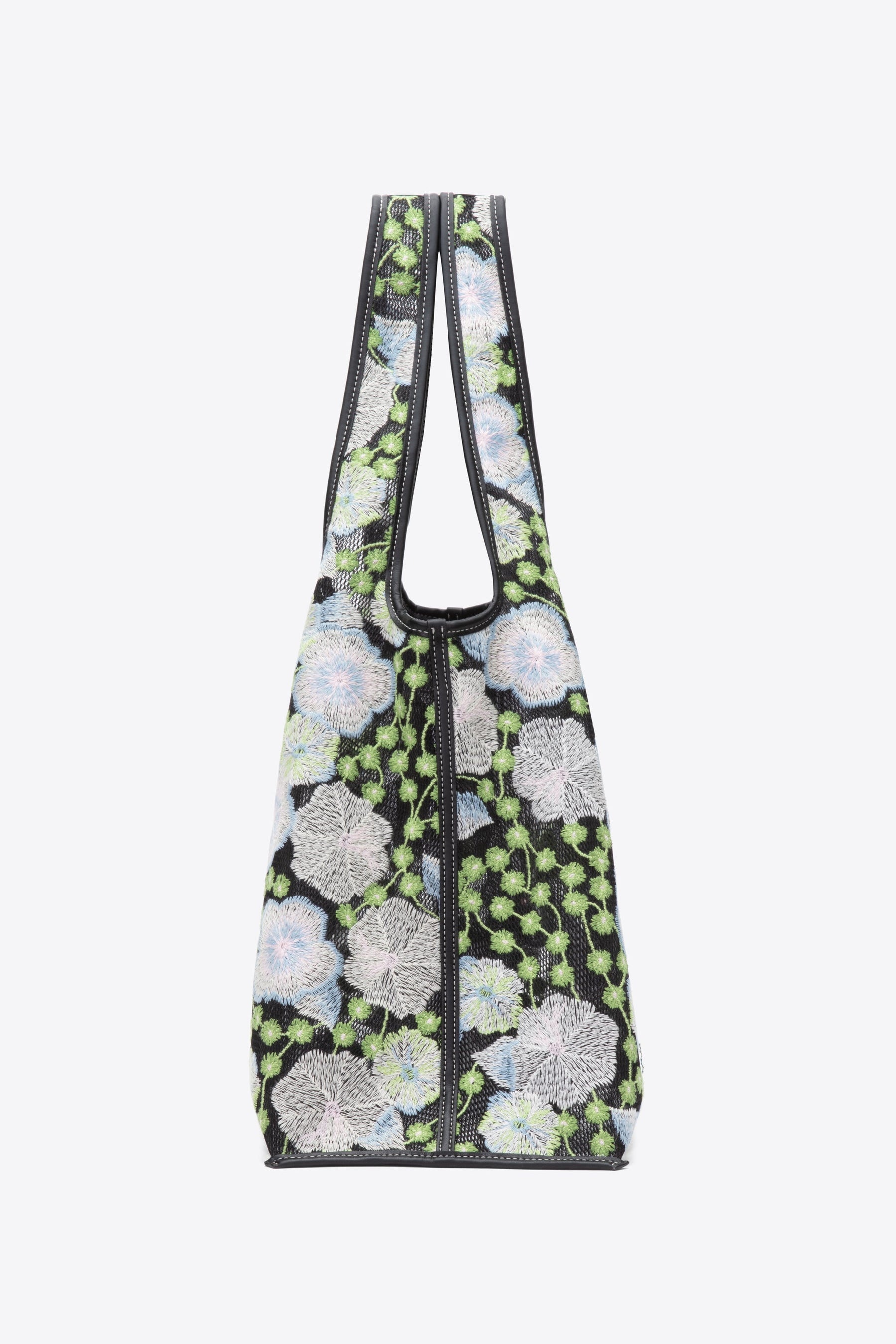 Floral Embroidery Market Tote - 4
