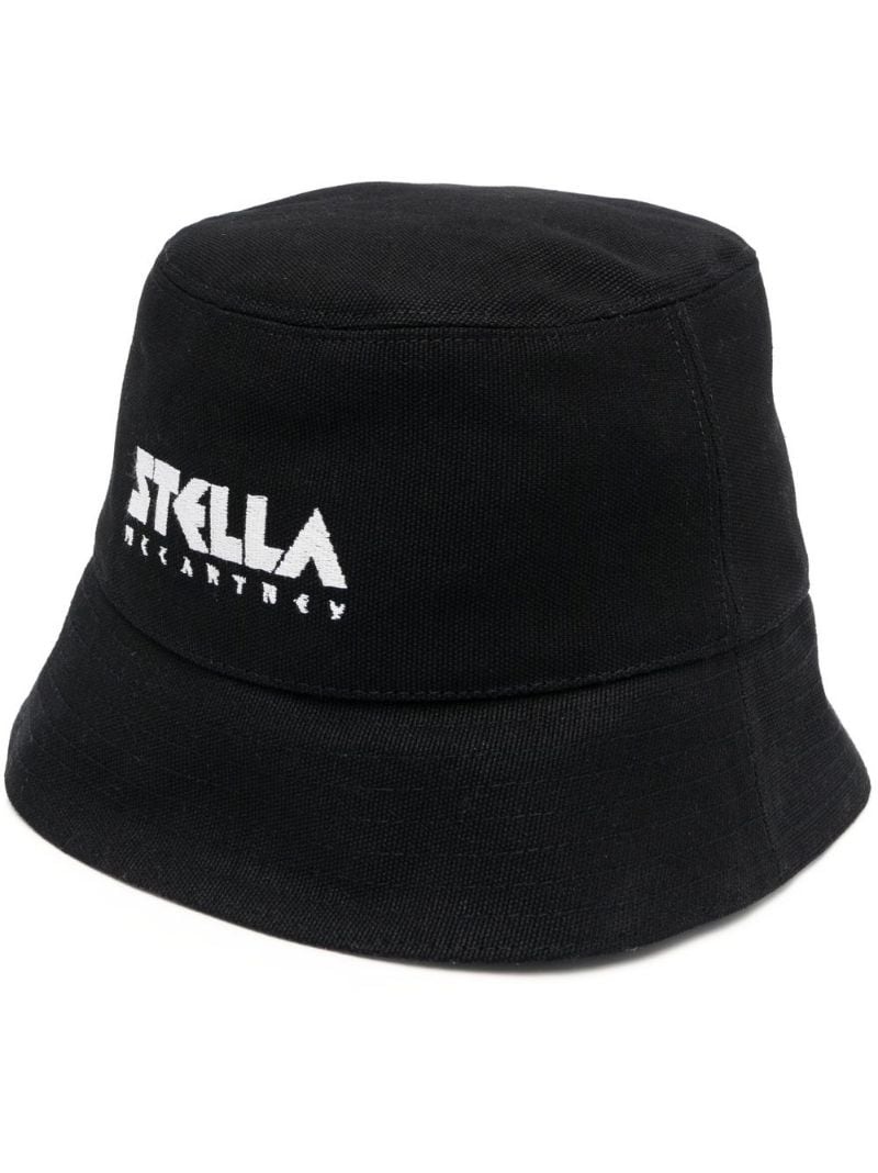 Stella McCartney embroidered-logo bucket hat | REVERSIBLE