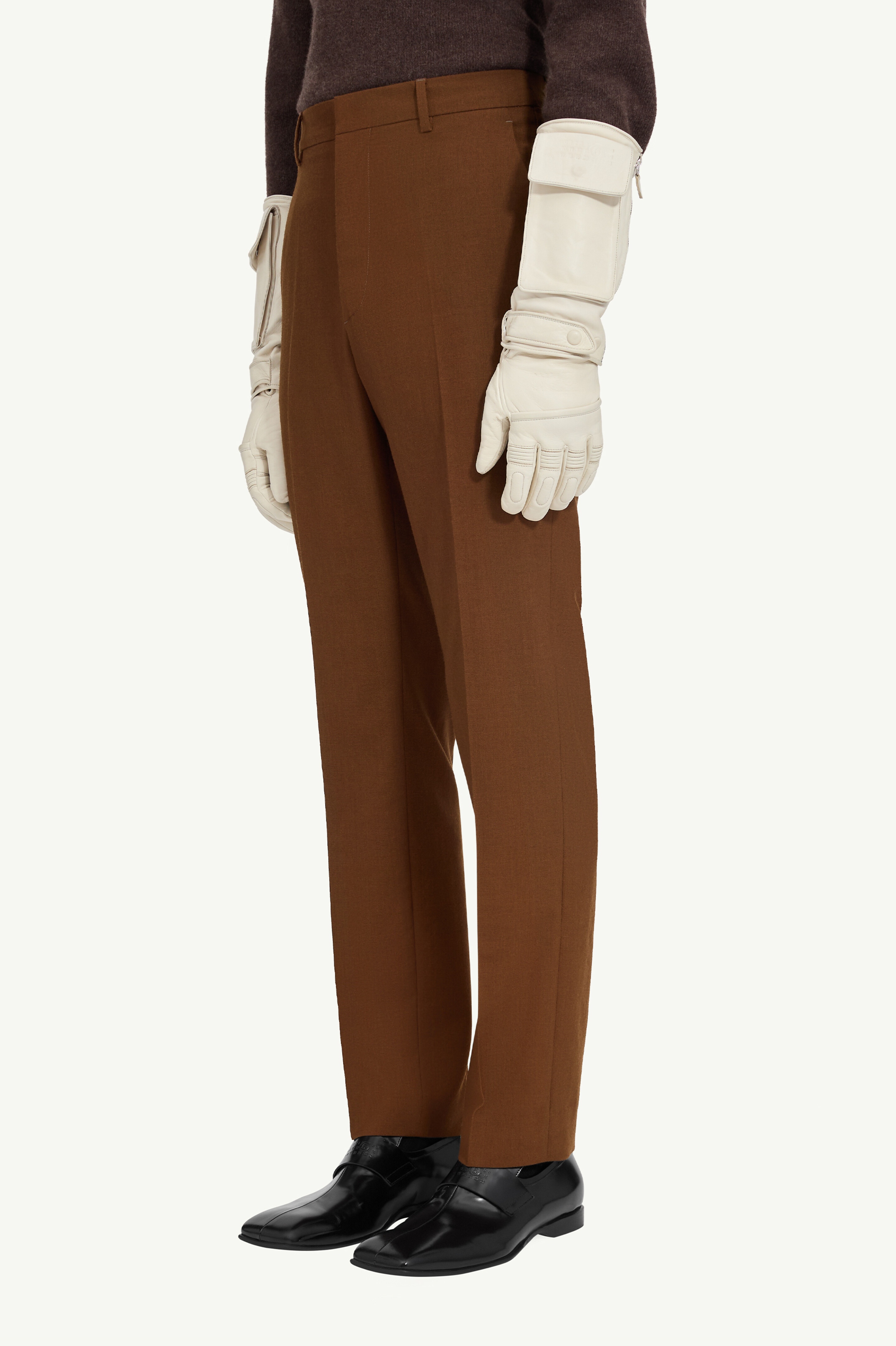 Wool felt trousers - 5