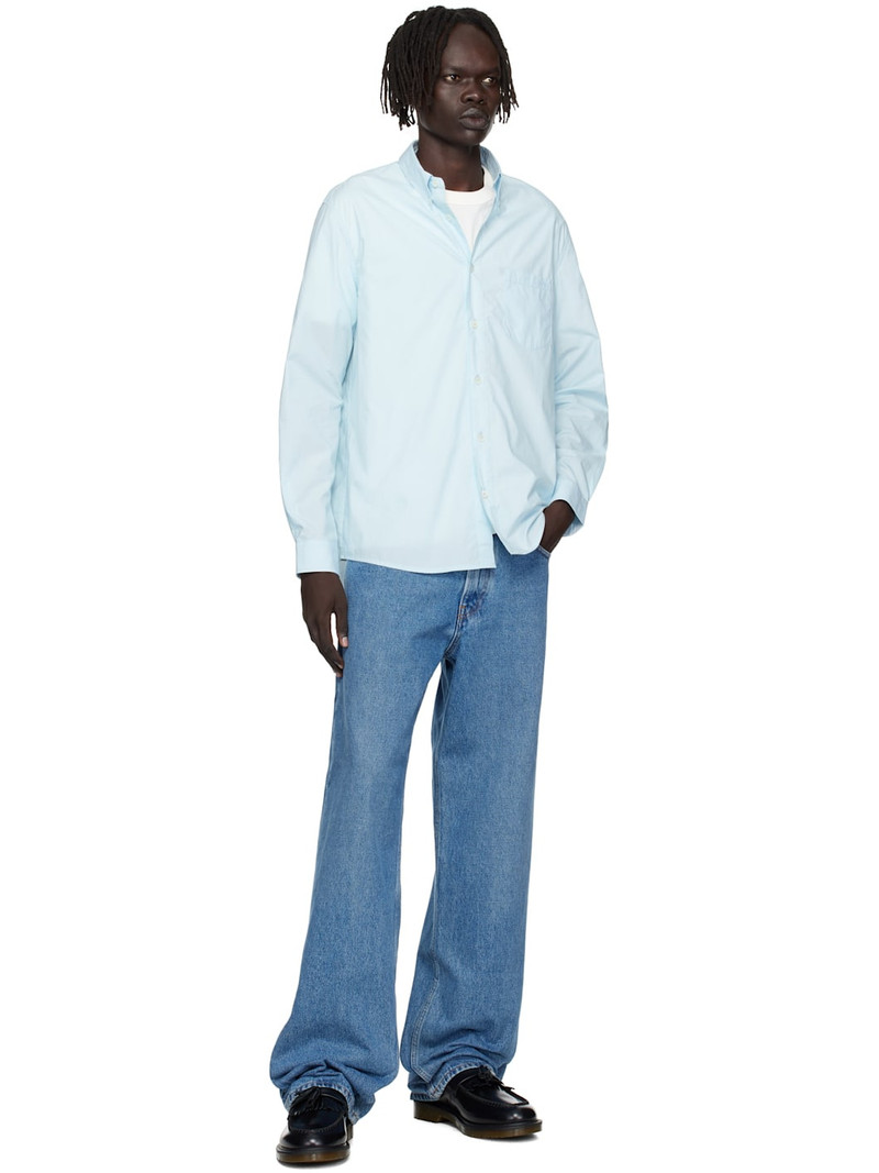 A.P.C. Blue Edouard Logo Shirt outlook