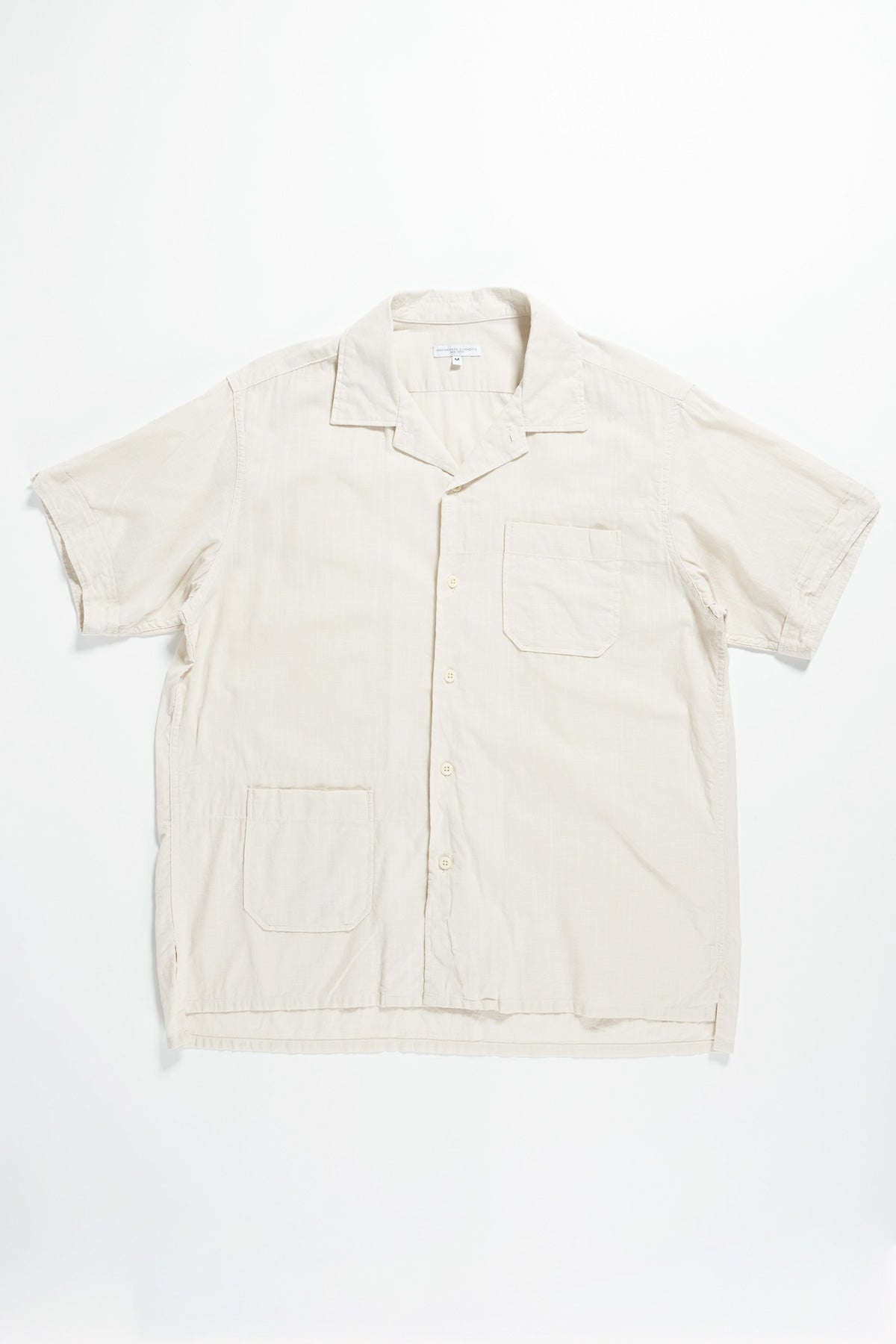 Camp Shirt - Beige Cotton Handkerchief - 1