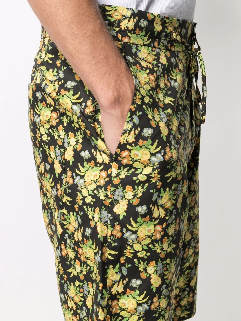 floral-print lyocell-blend shorts - 5