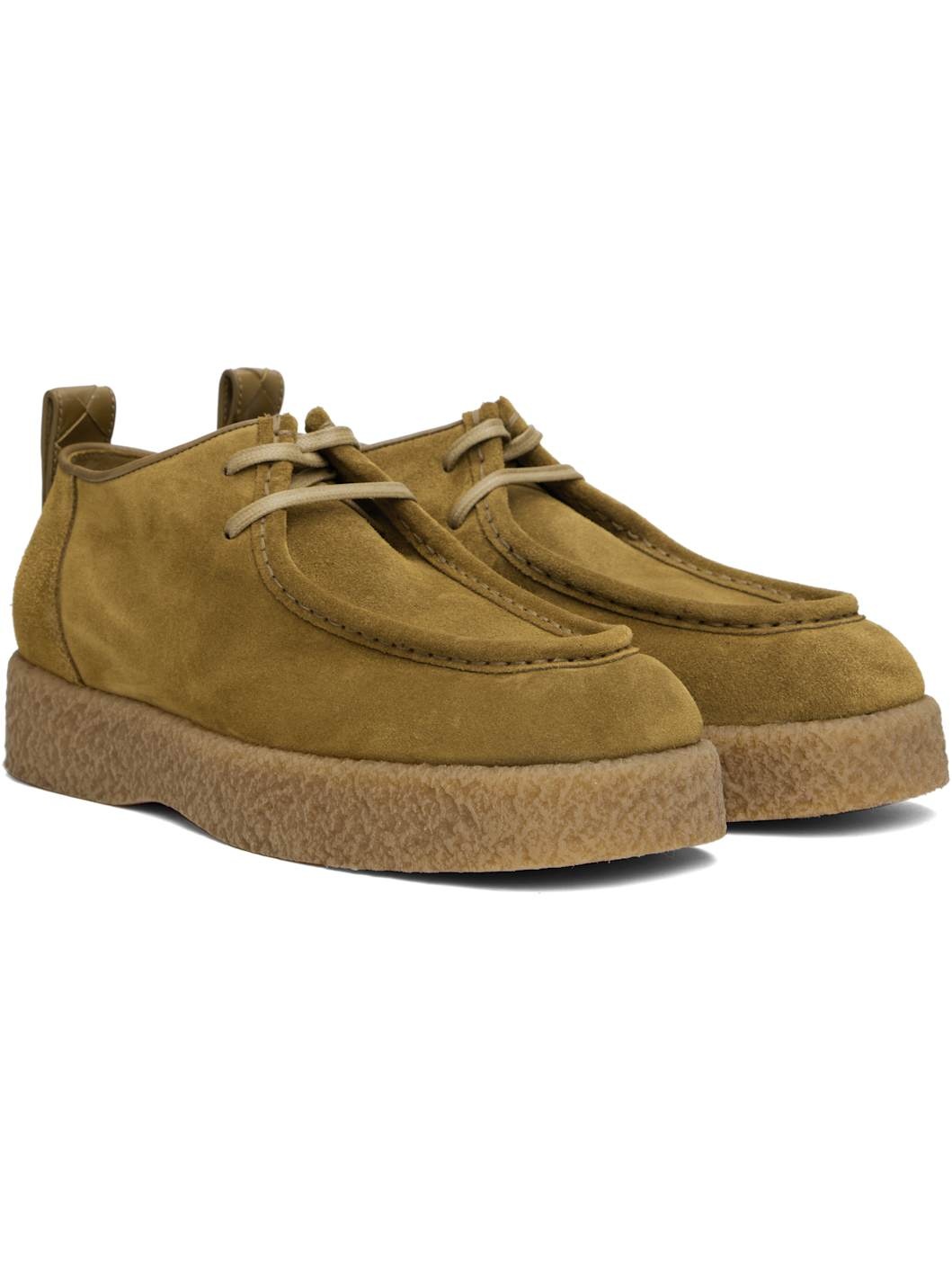 Beige Torino Lace-Up Derbys - 4