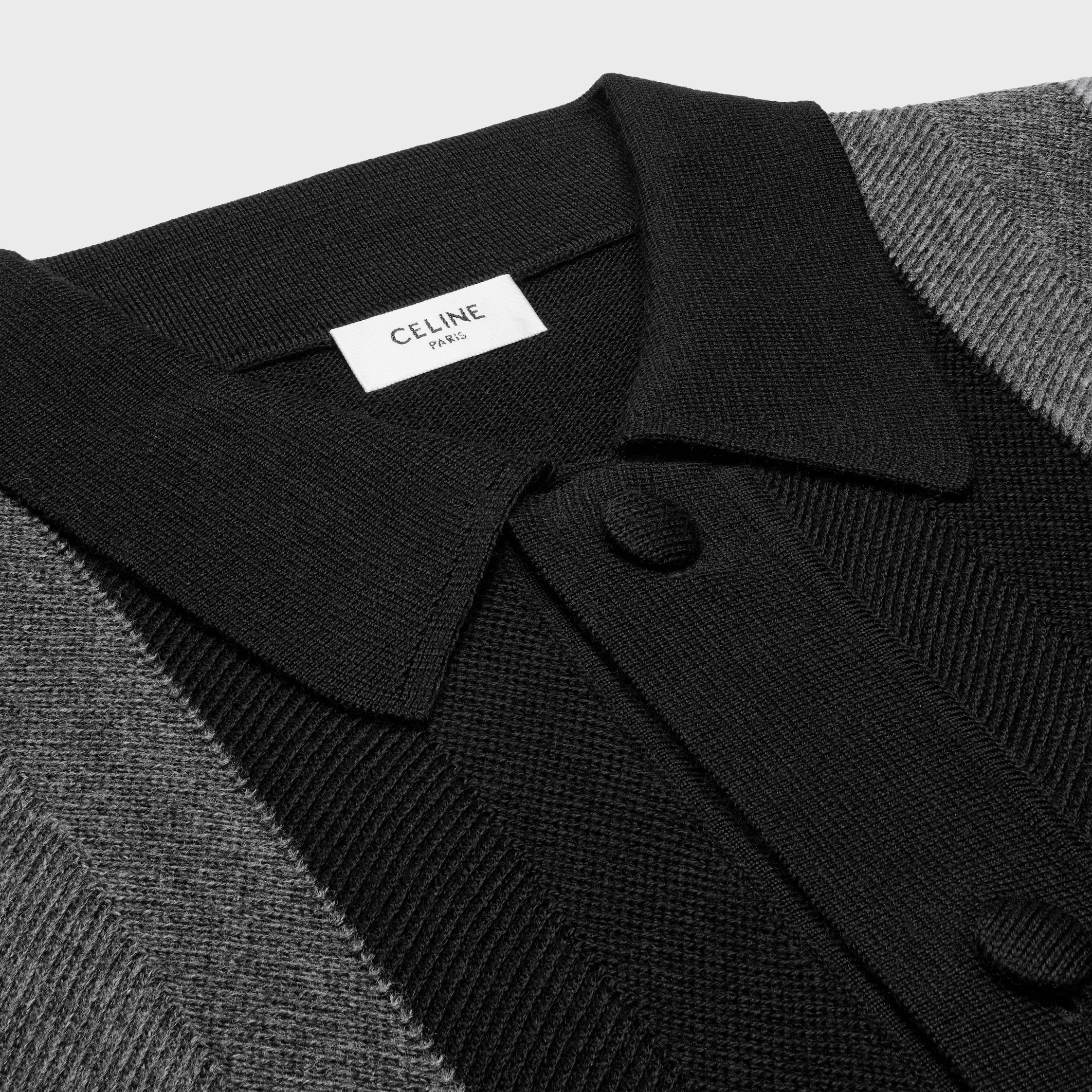 polo cardigan in wool - 3