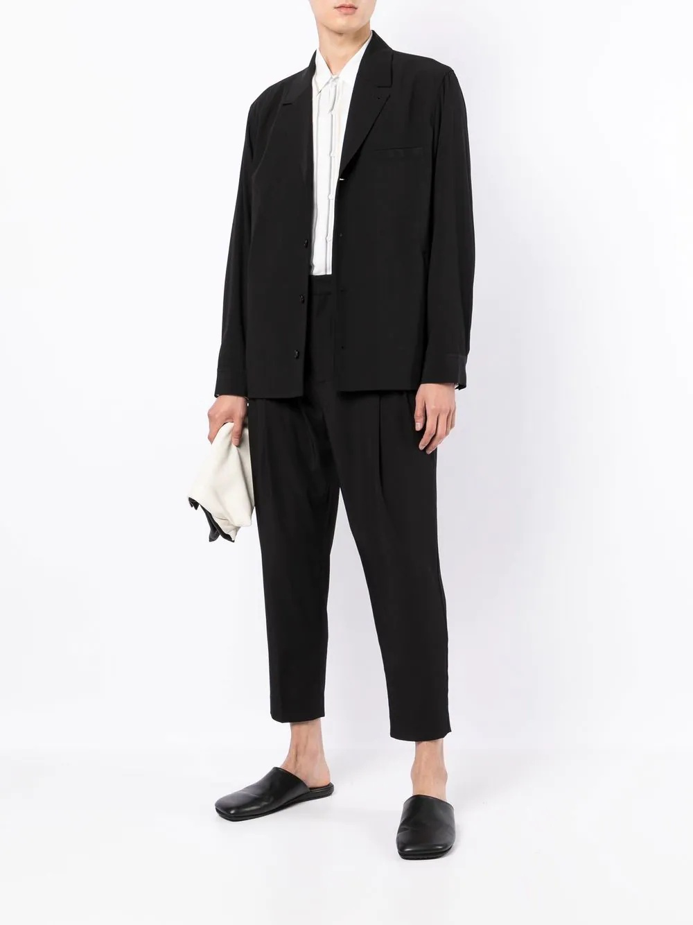 unstructured shirt jacket - 2