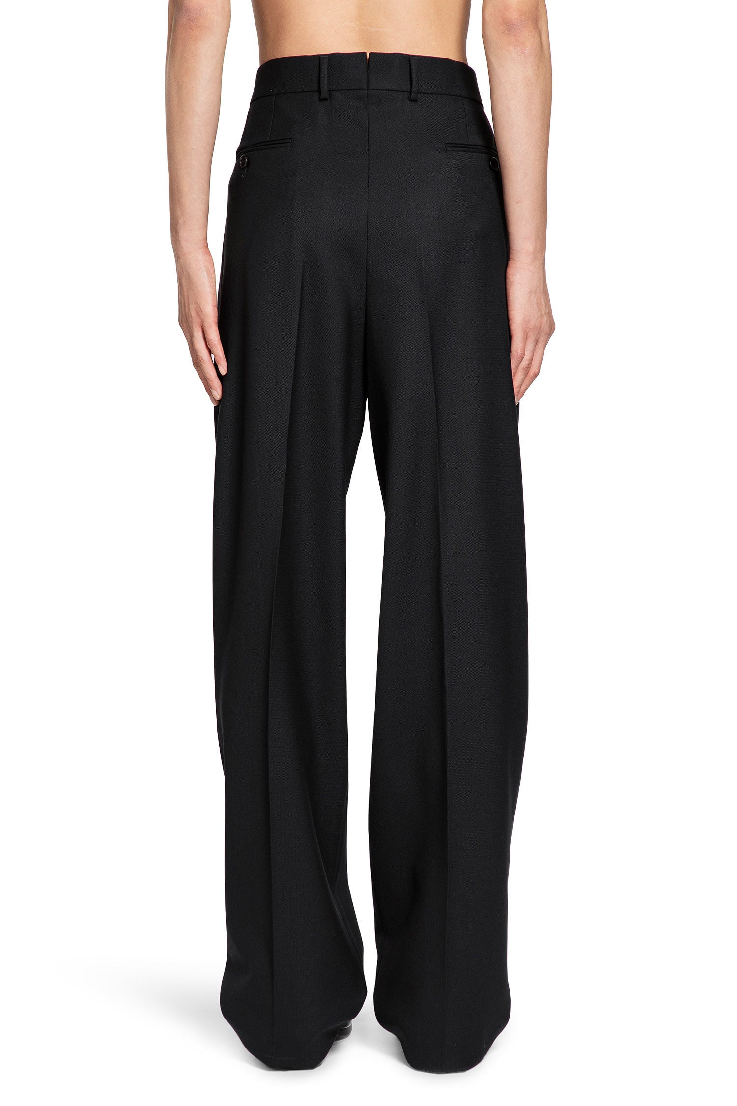 Double Pleat Trousers In Broken Twill - 3