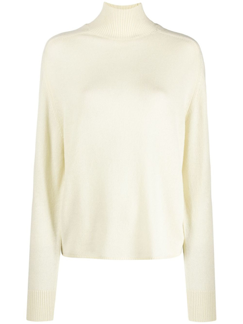 high-neck fine-knit jumper 1