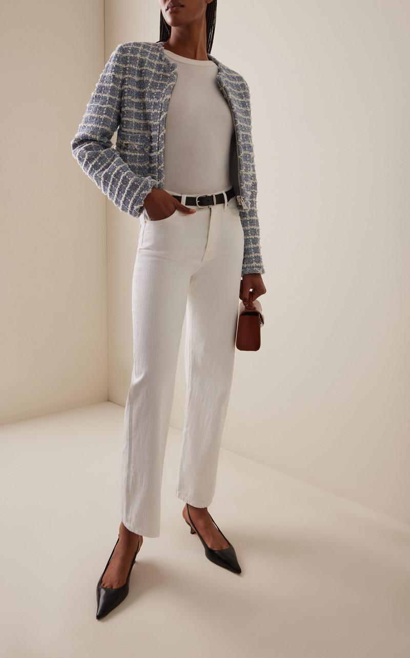 VERSACE Tweed Jacket blue outlook