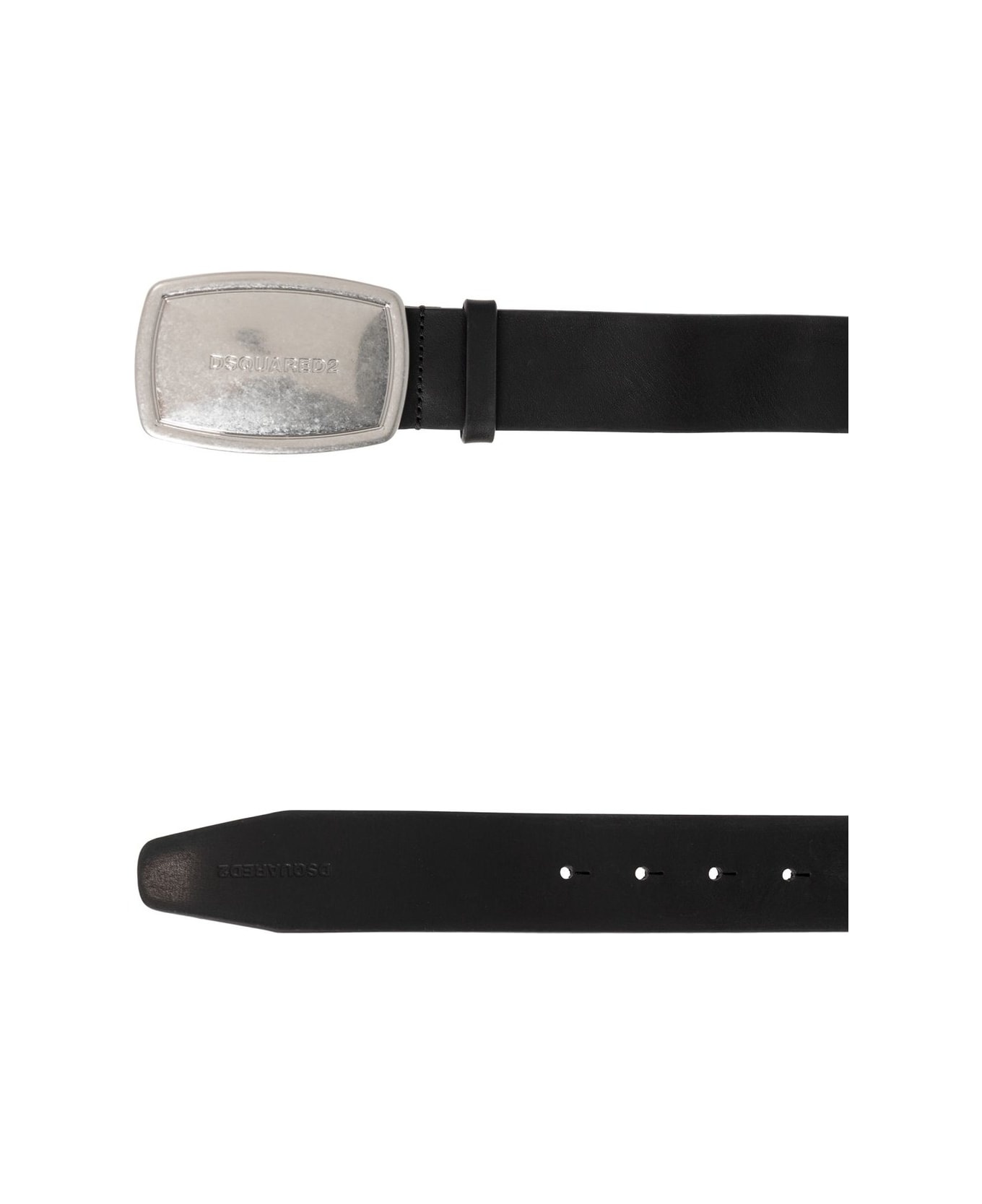 Logo Engraved Buckle Belt - 3