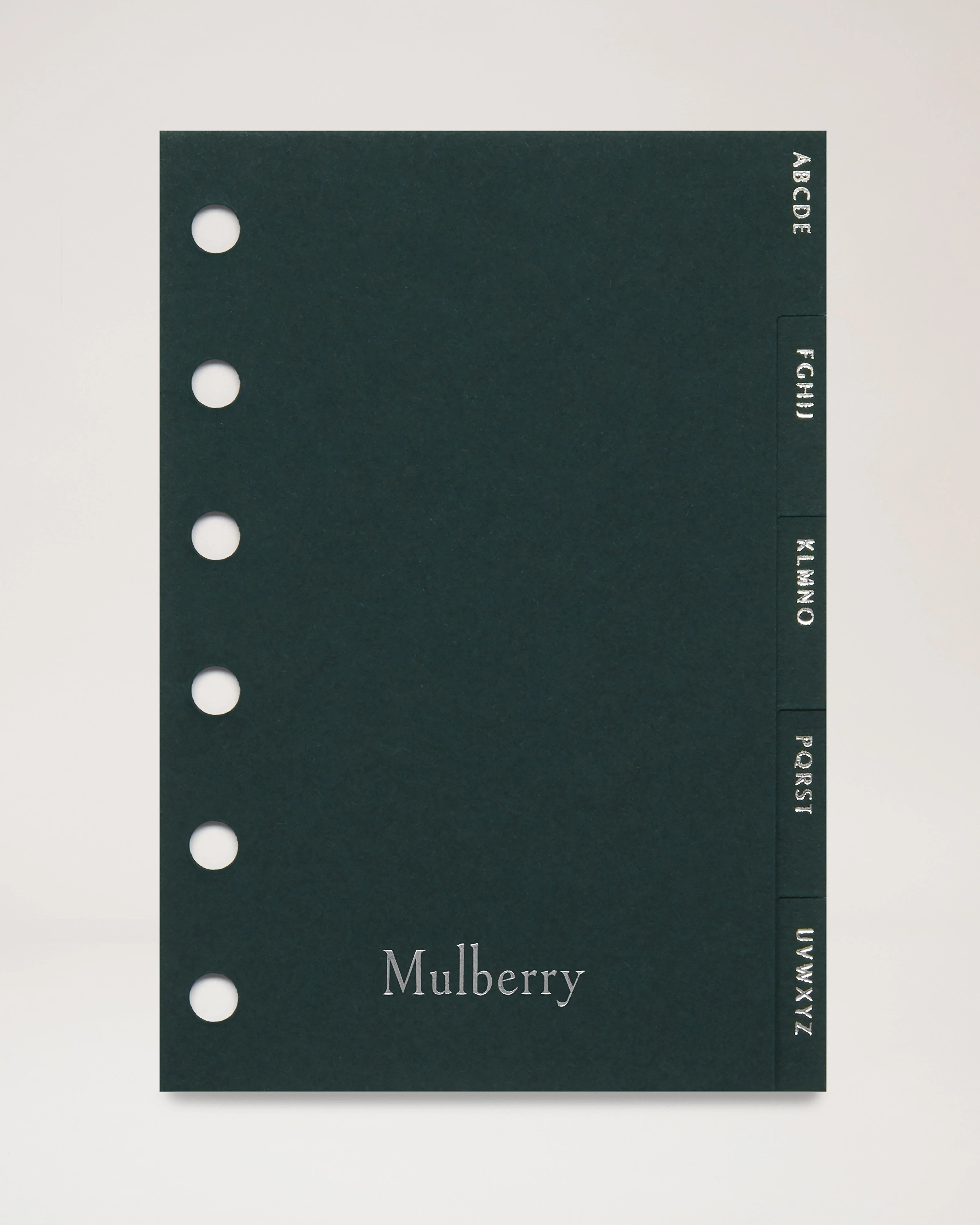 Pocket Book Contacts Dividers
Mulberry Green Paper - 1