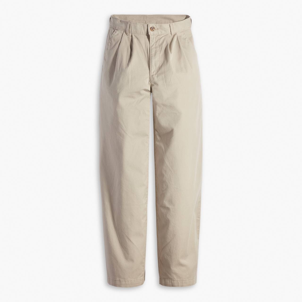 HIGH RISE PLEATED BAGGY TROUSER PANTS - 1
