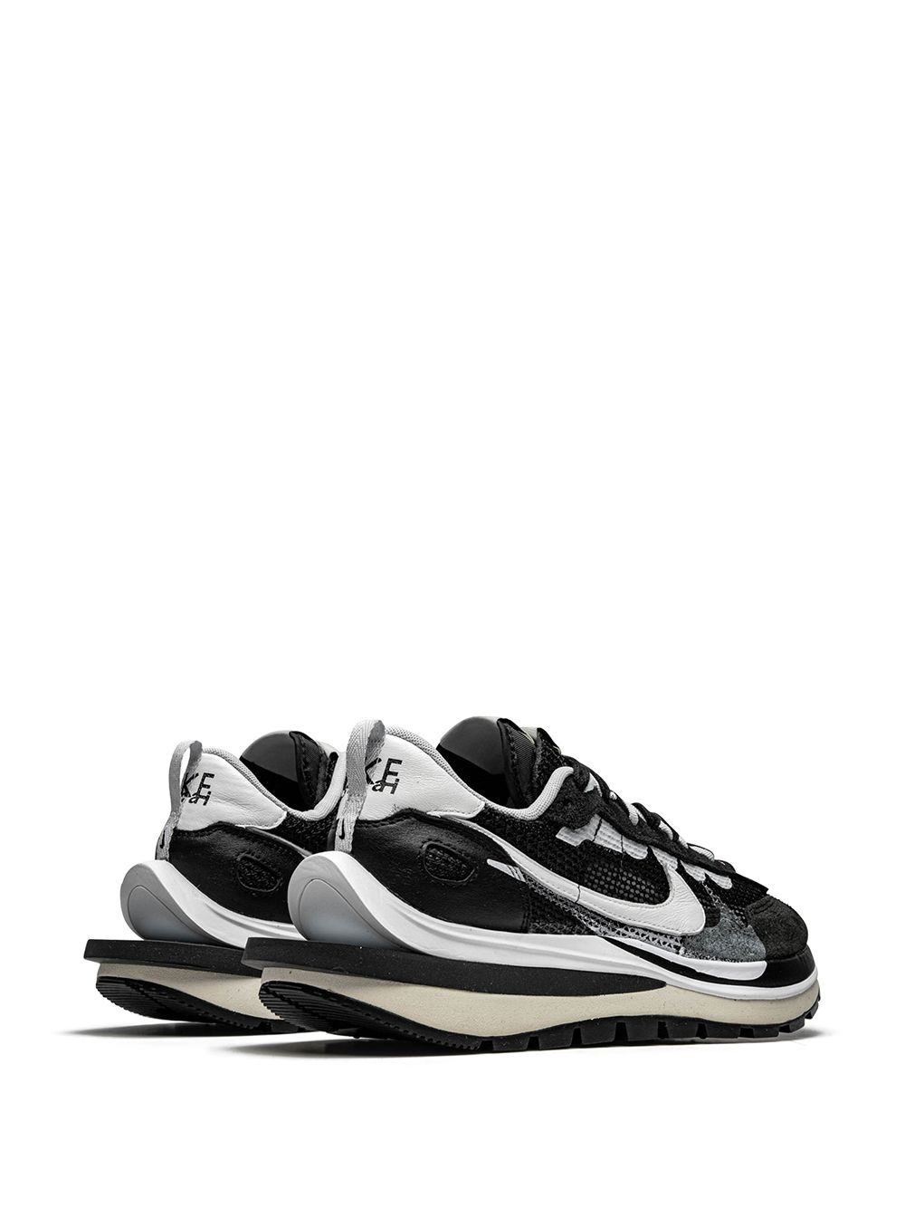 x sacai VaporWaffle "Black White" sneakers - 3