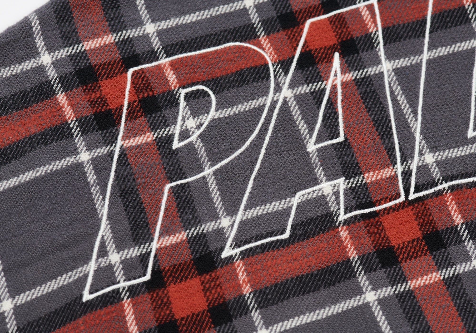 FLANNEL DROP SHOULDER SHIRT GREY - 3