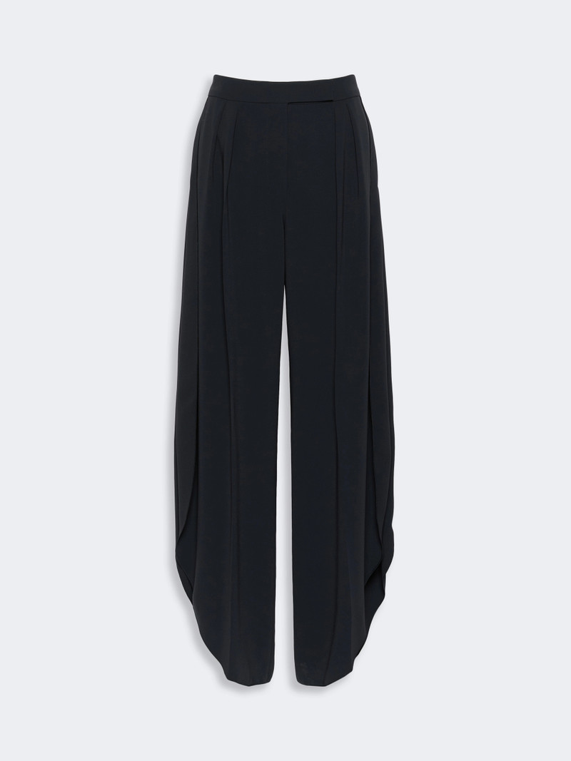 CRUSCA Wide-fit cady trousers - NAVY 1