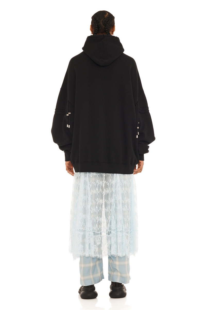 Collina Strada RHINESTONE BLACK BURST HOODIE outlook